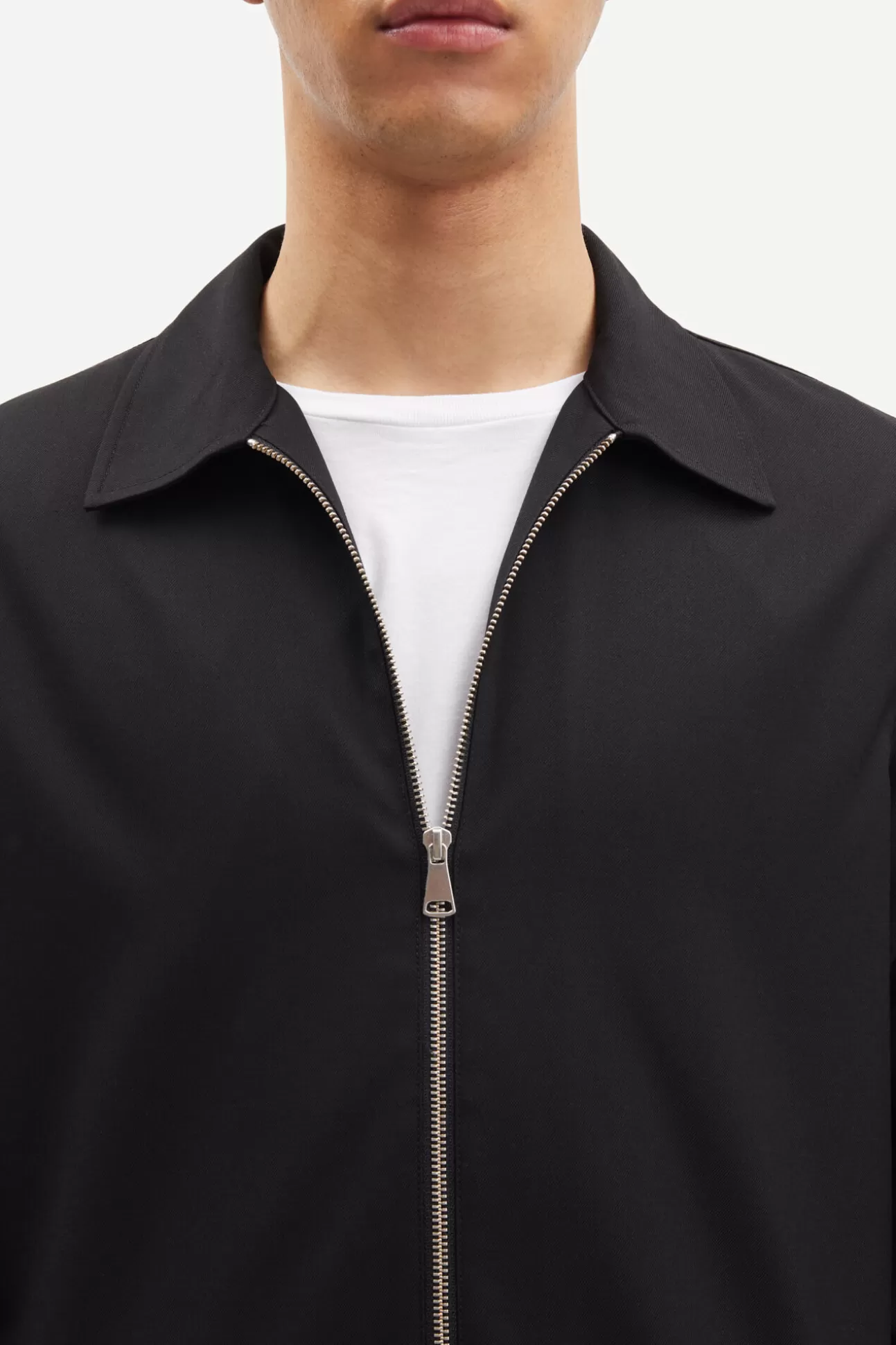 Chemises-Homme Samsøe Samsøe Kato X zip shirt 14930 Black