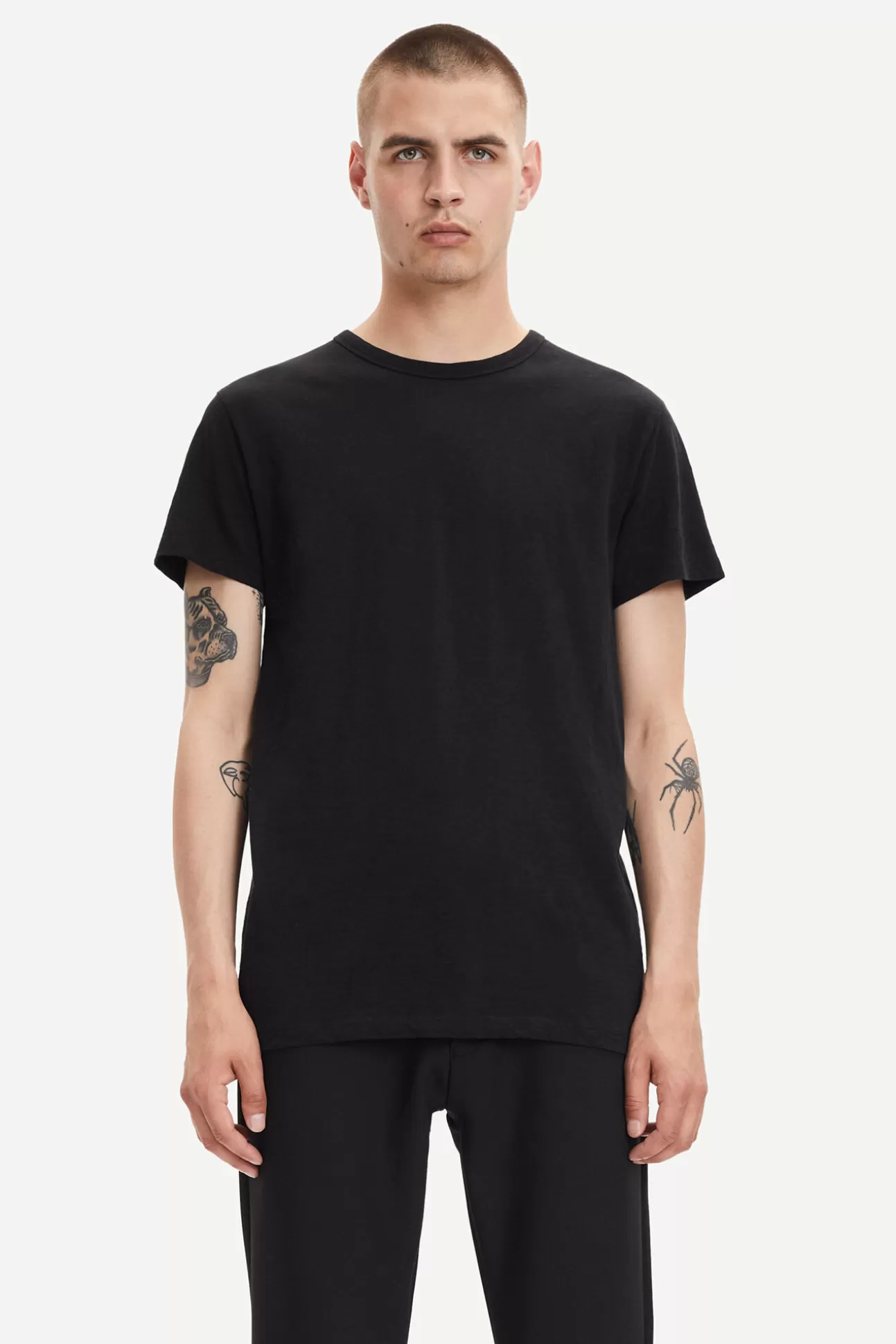 T-shirts et polos-Homme Samsøe Samsøe Lassen o-n ss 2586 Black