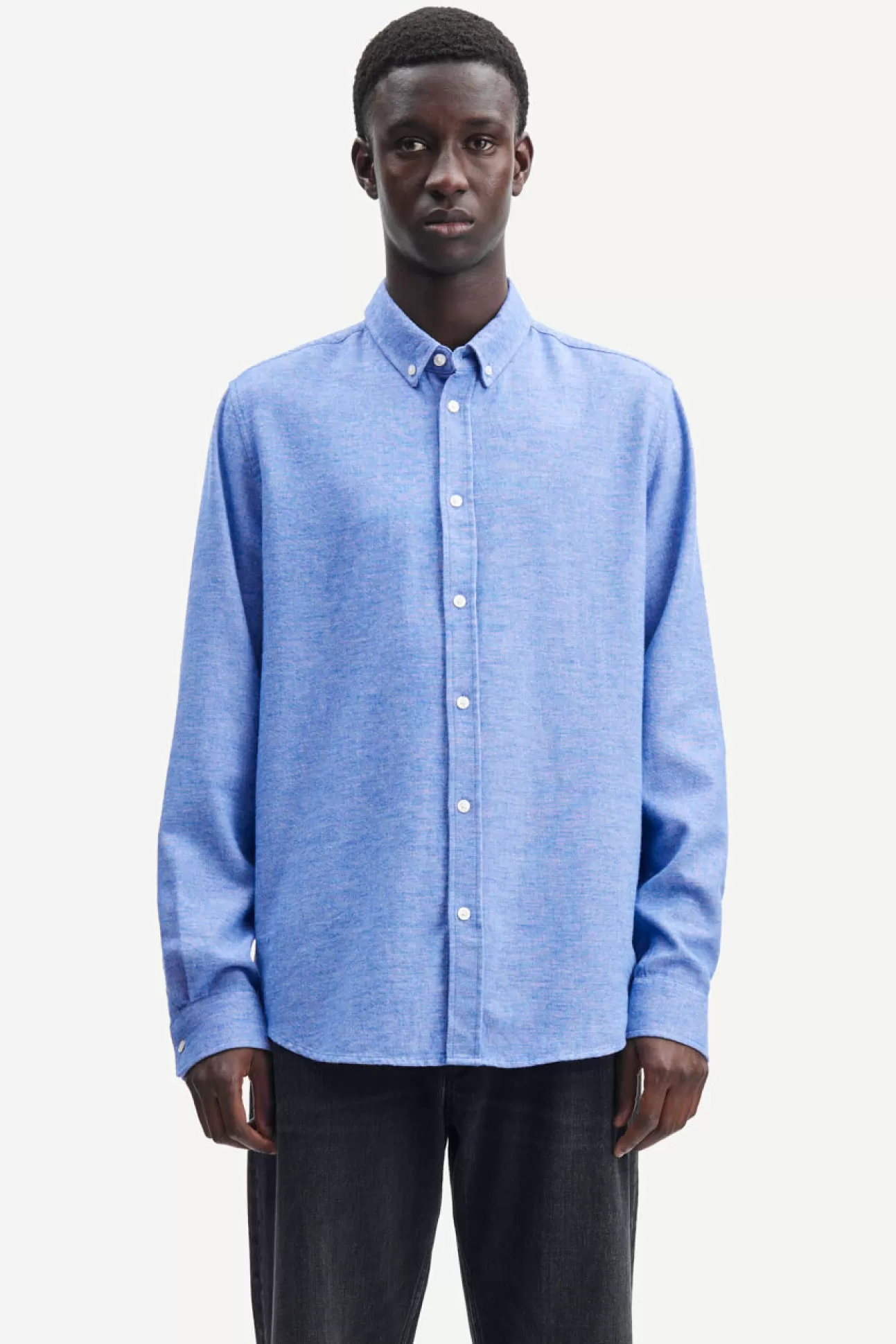 Chemises-Homme Samsøe Samsøe Liam BX shirt 14039 Surf The Web Mel.