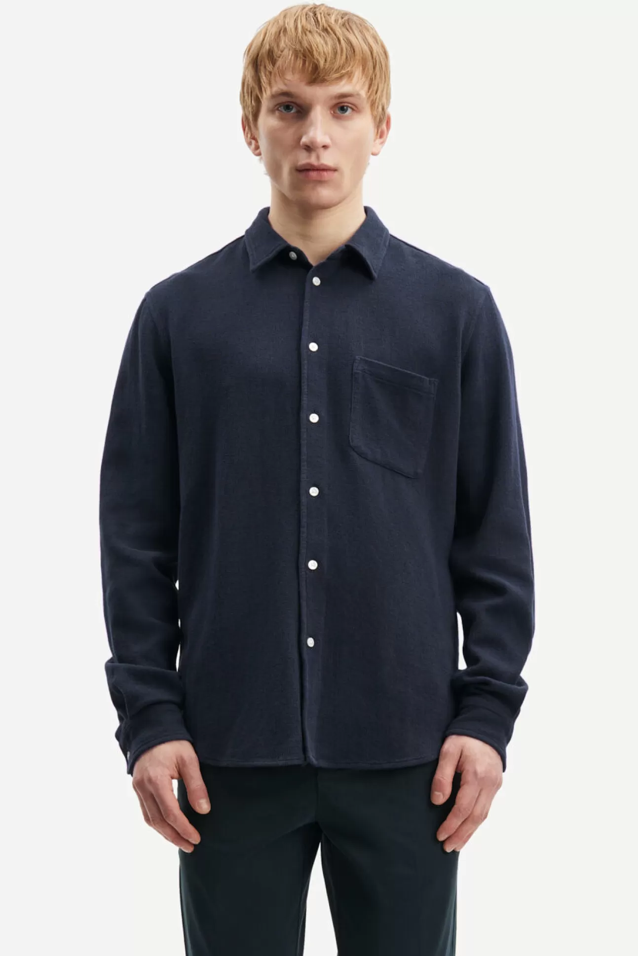 Chemises-Homme Samsøe Samsøe Liam FF shirt 14341 Salute