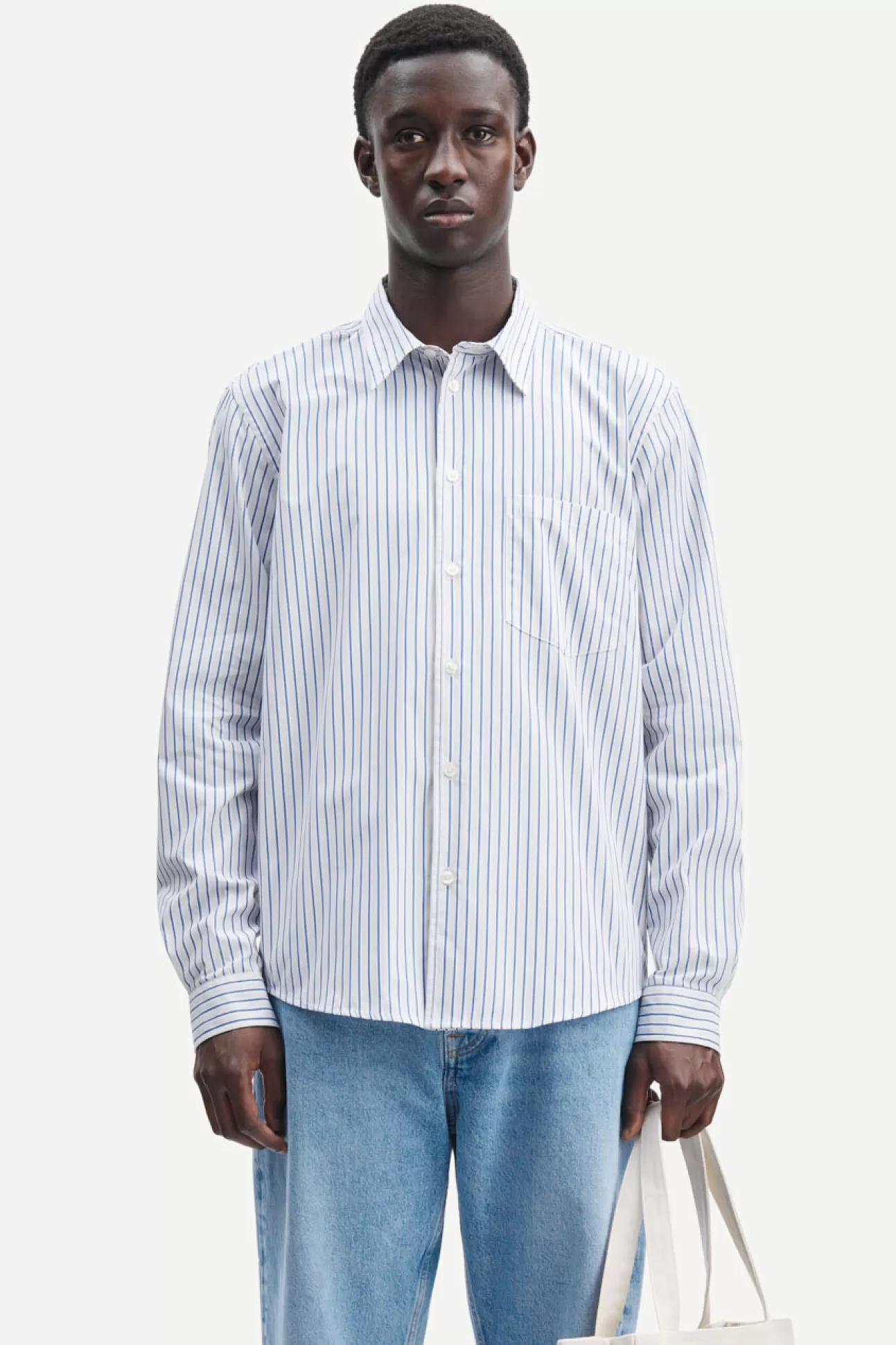 Chemises-Homme Samsøe Samsøe Liam FP shirt 13072 Surf The Web St.