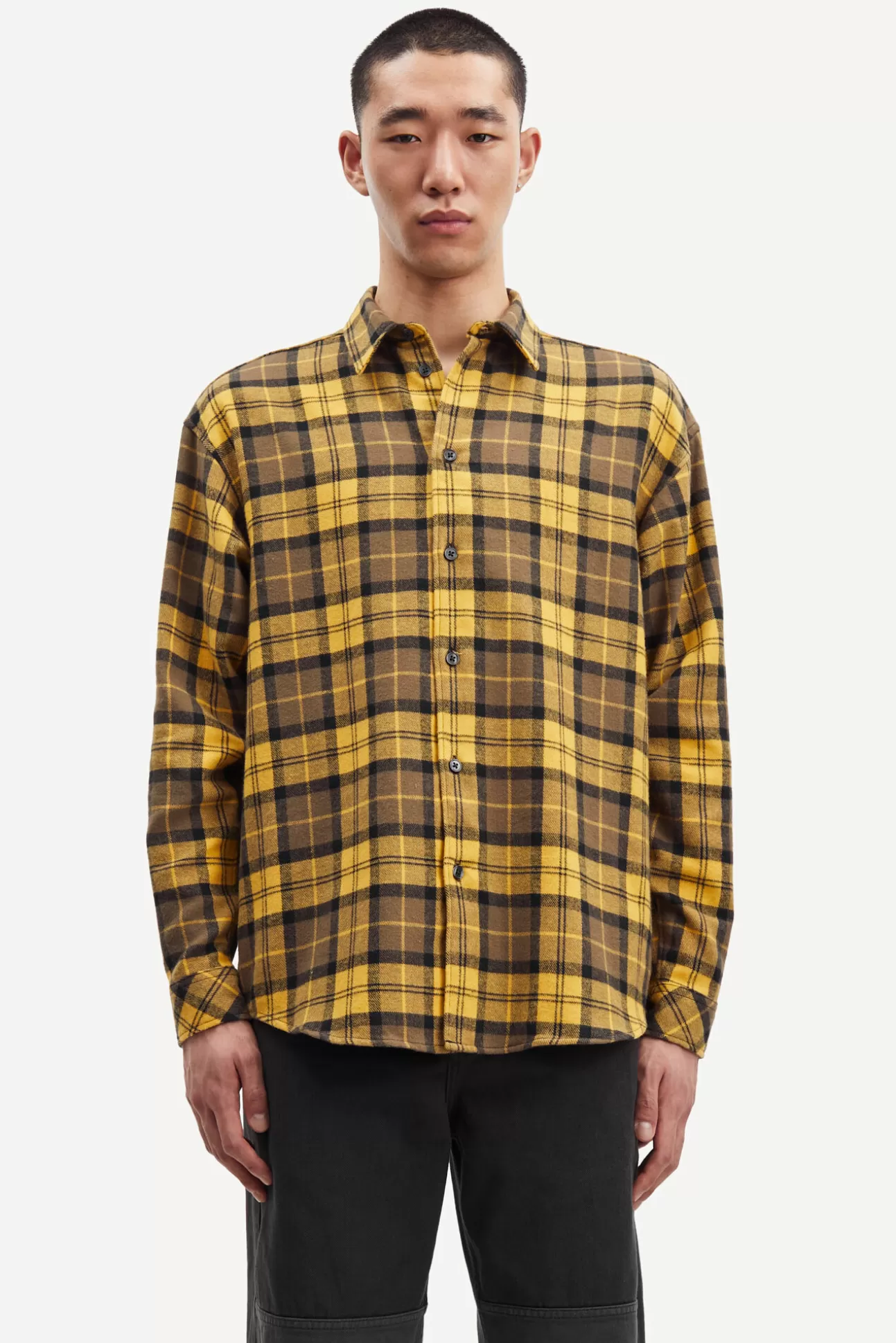 Chemises-Homme Samsøe Samsøe Luan X shirt 7383 Golden Spice Ch.