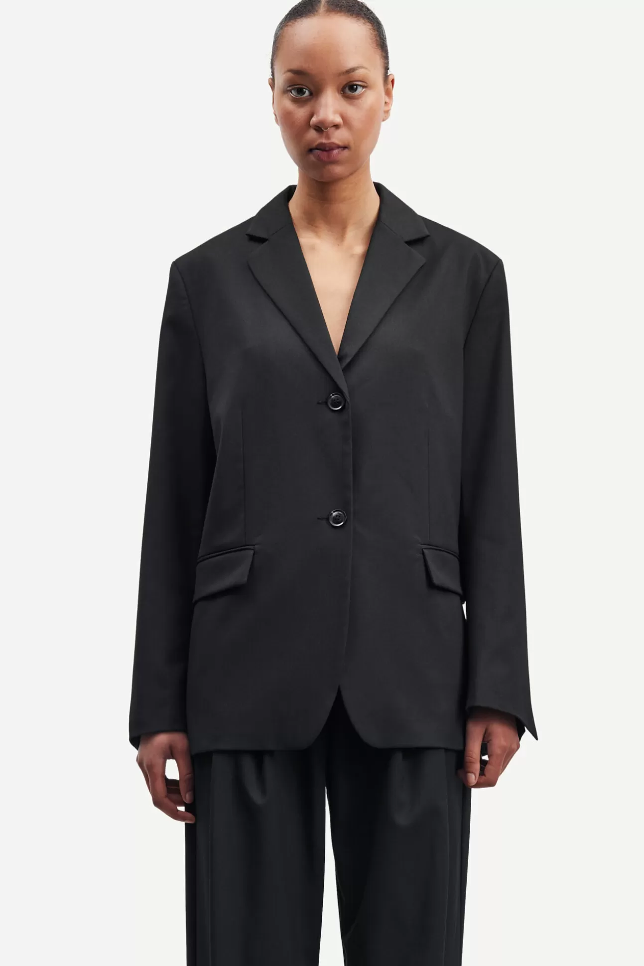 Ensembles assortis | Blazers | Vestes et manteaux-Femme Samsøe Samsøe Luzy blazer 15045 Black