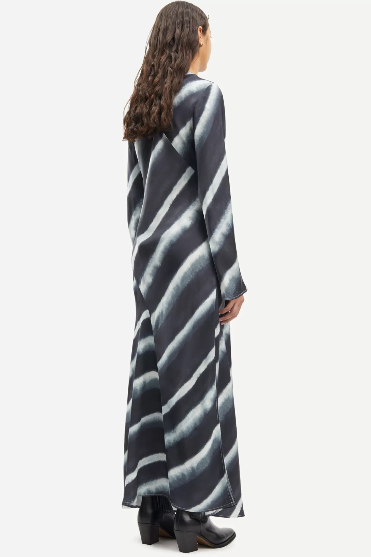 Robes et combinaisons-Femme Samsøe Samsøe Madeleine dress 14905 Striped Ombre Blue