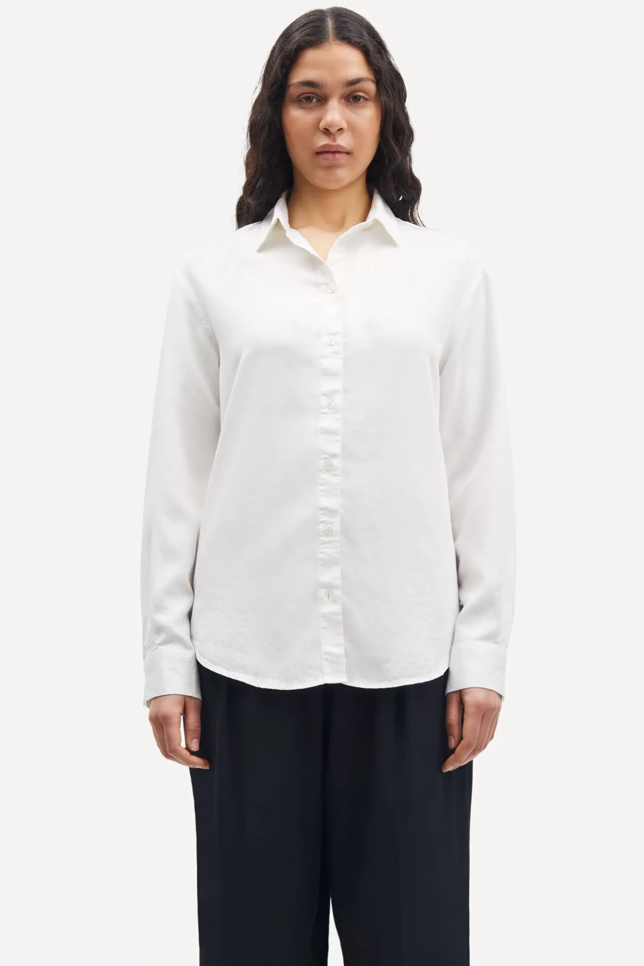 Chemises et chemisiers-Femme Samsøe Samsøe Madisoni shirt 14982 Marshmallow