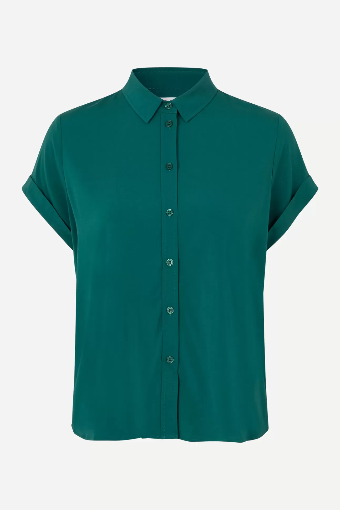 Chemises et chemisiers-Femme Samsøe Samsøe Majan ss shirt 9942 Atlantic Deep