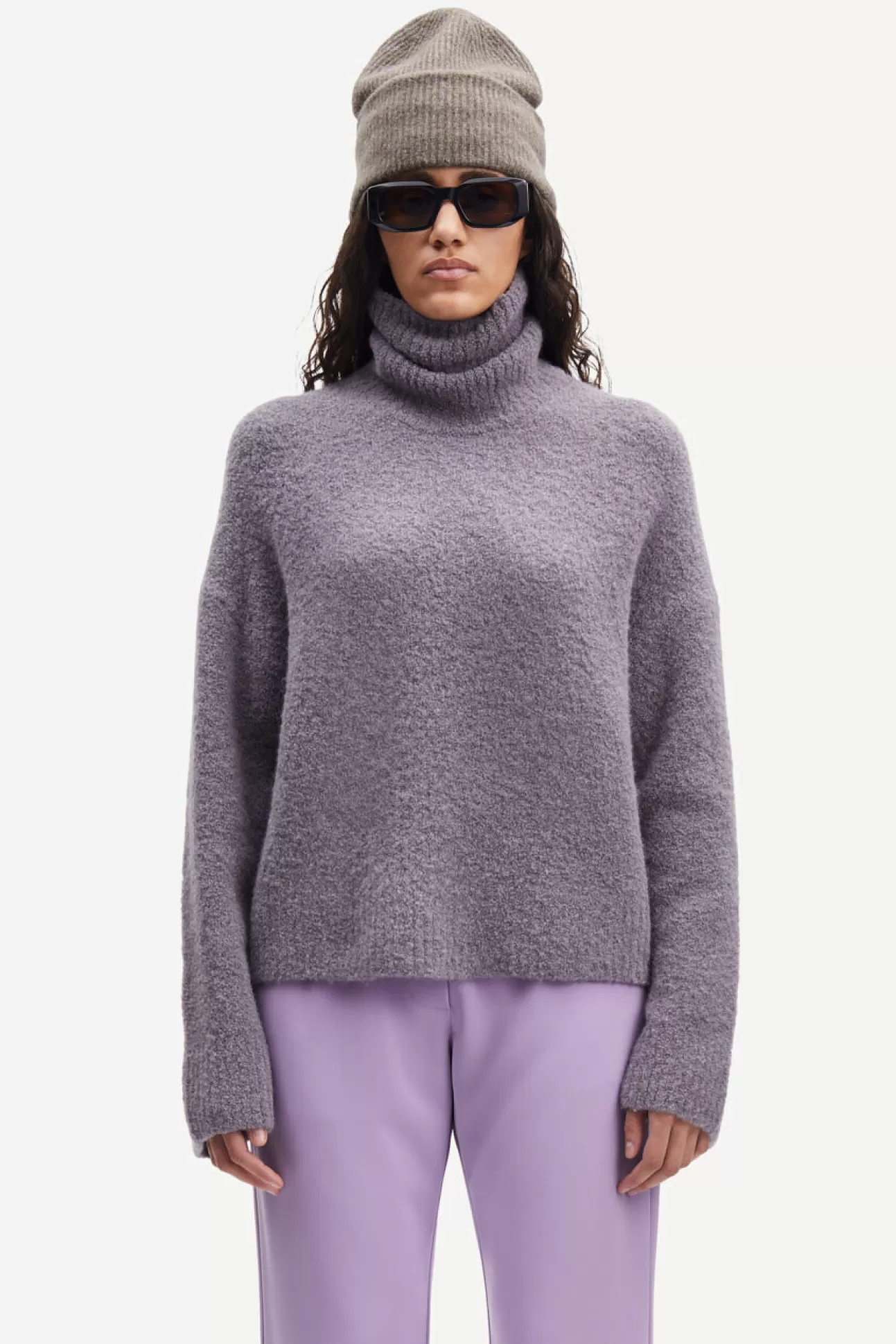 Pulls-Femme Samsøe Samsøe Mandie Turtleneck 14464 Excalibur