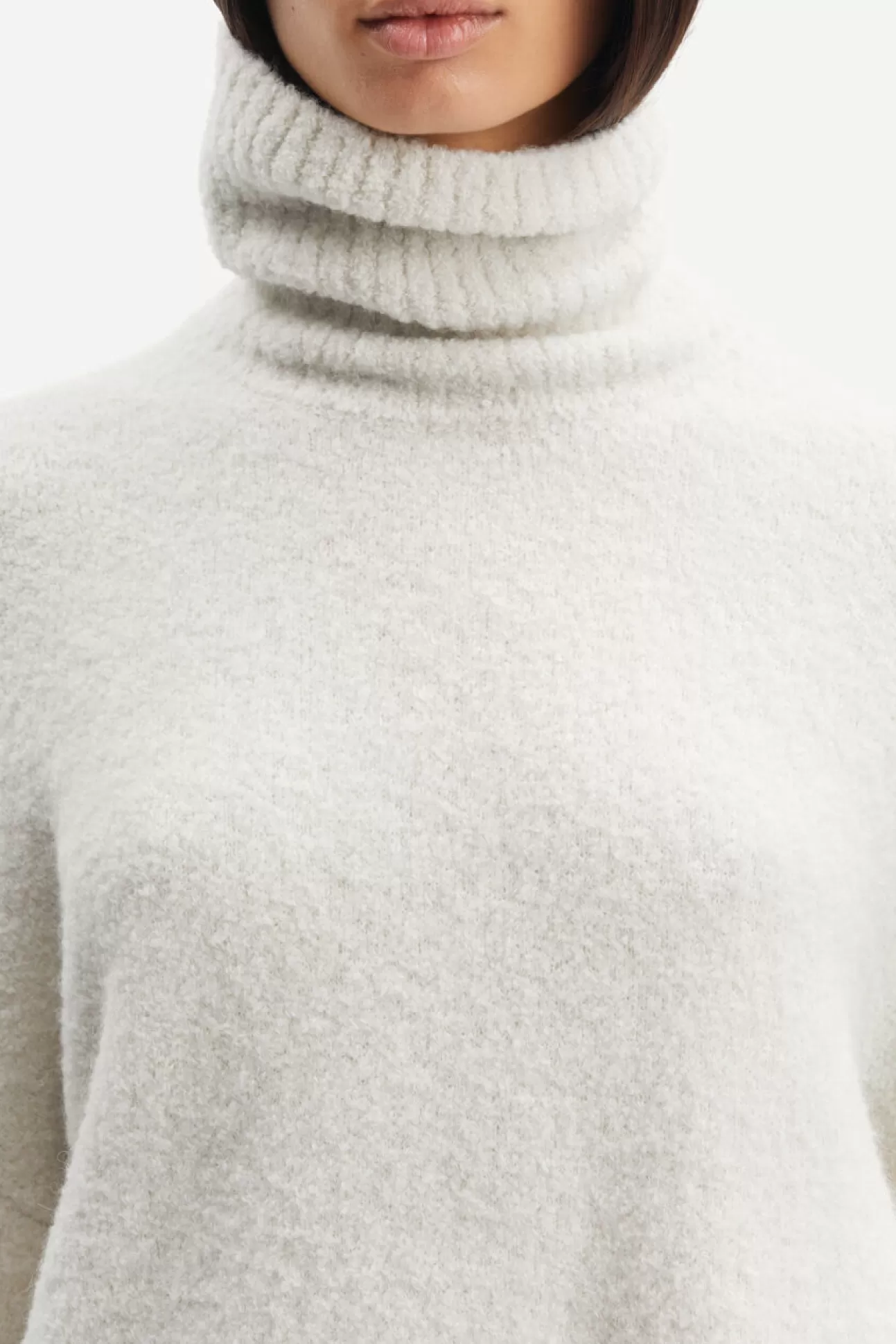 Pulls-Femme Samsøe Samsøe Mandie Turtleneck 14464 White Onyx