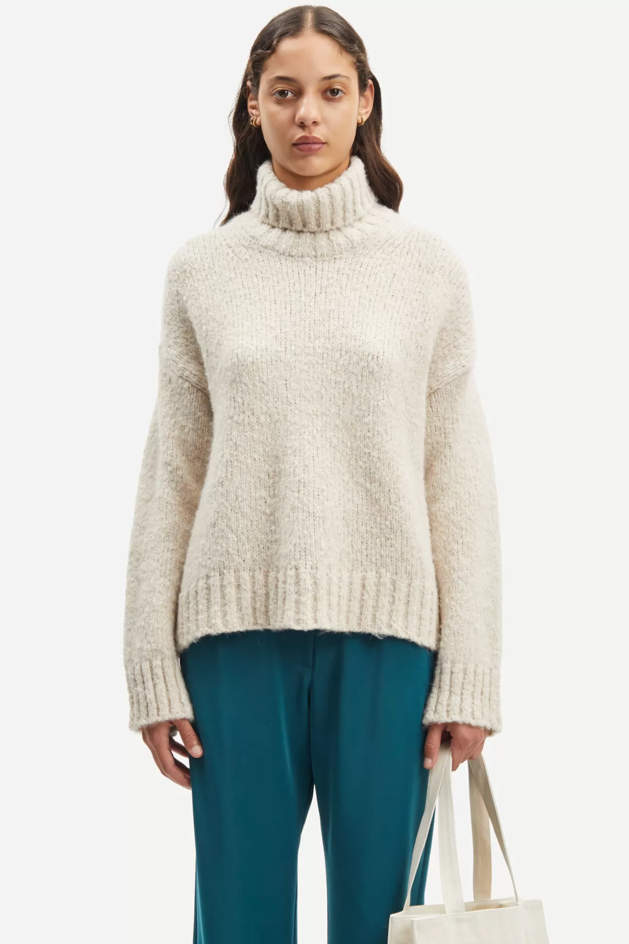 Pulls-Femme Samsøe Samsøe Mandie turtleneck 15083 Arctic Wolf