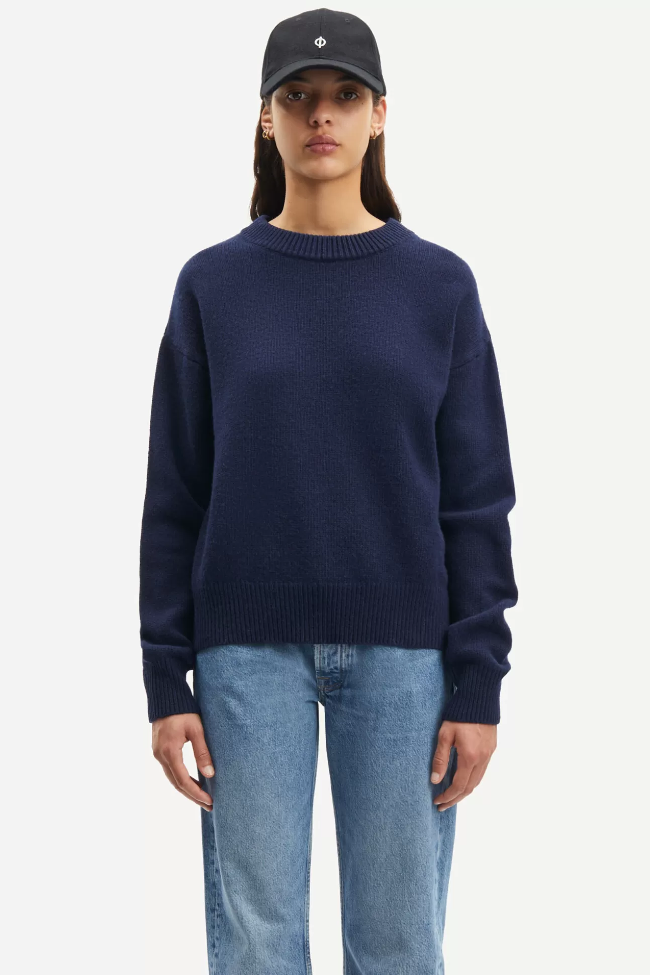 Pulls-Femme Samsøe Samsøe Marly crew neck 14972 Inkwell