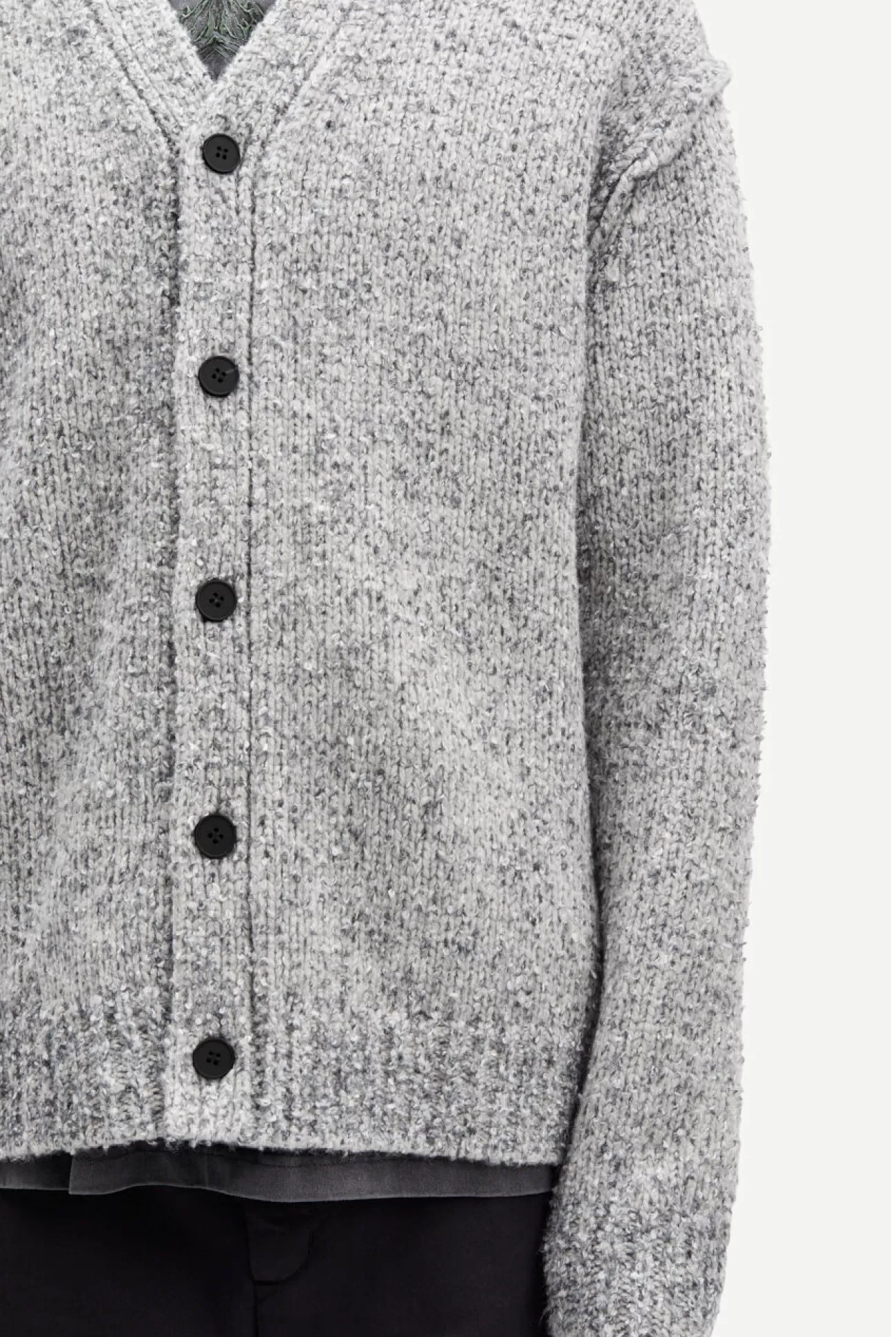 Pulls-Homme Samsøe Samsøe Max cardigan 14909 Grey mel.