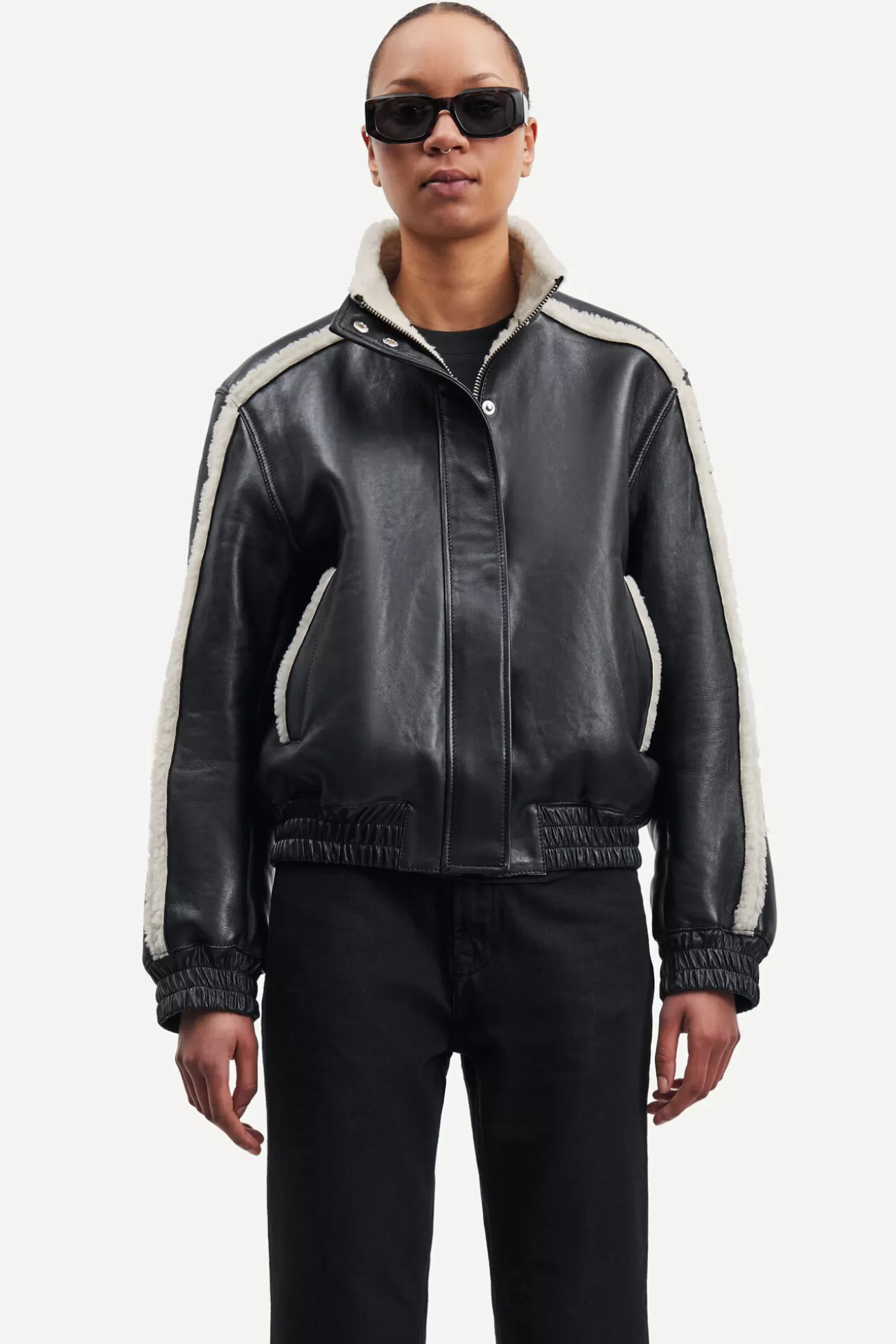 Vestes et manteaux-Femme Samsøe Samsøe Meadow bomber 15008 Black