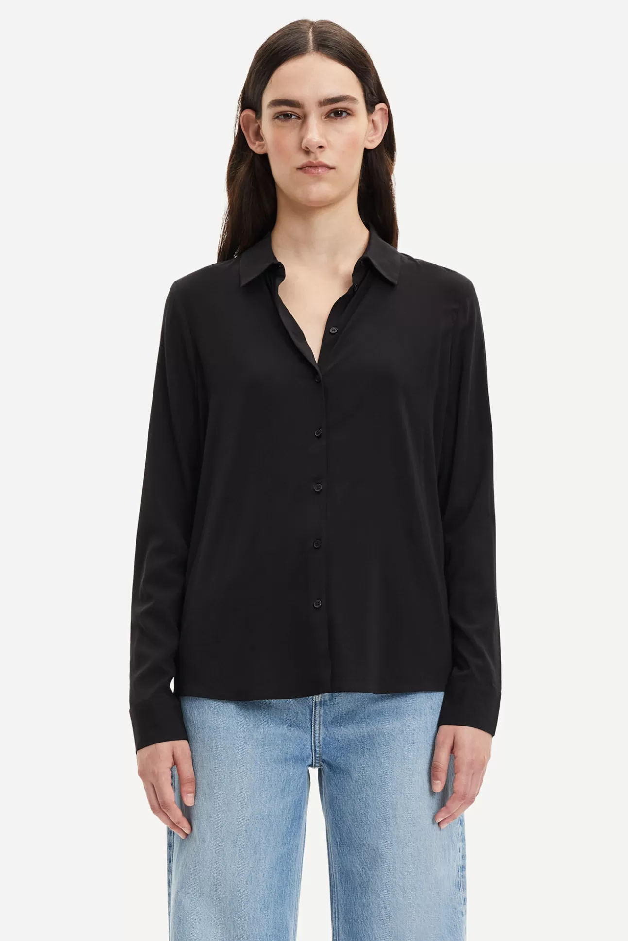 Chemises et chemisiers-Femme Samsøe Samsøe Milly np shirt 9942 Black