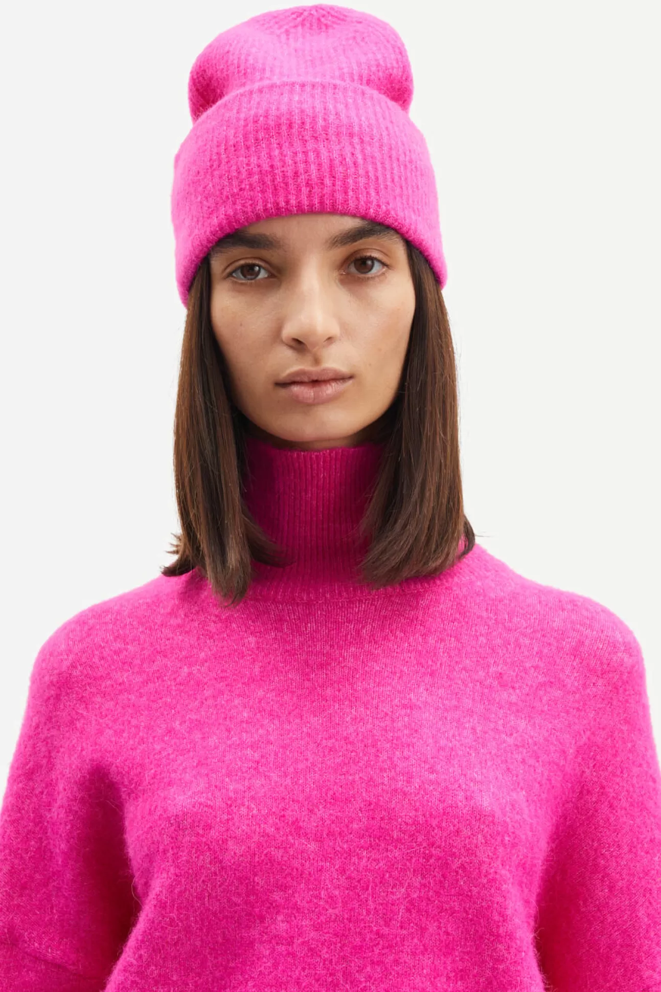 Pulls-Femme Samsøe Samsøe Nola t-n 7355 Fuchsia Fedora