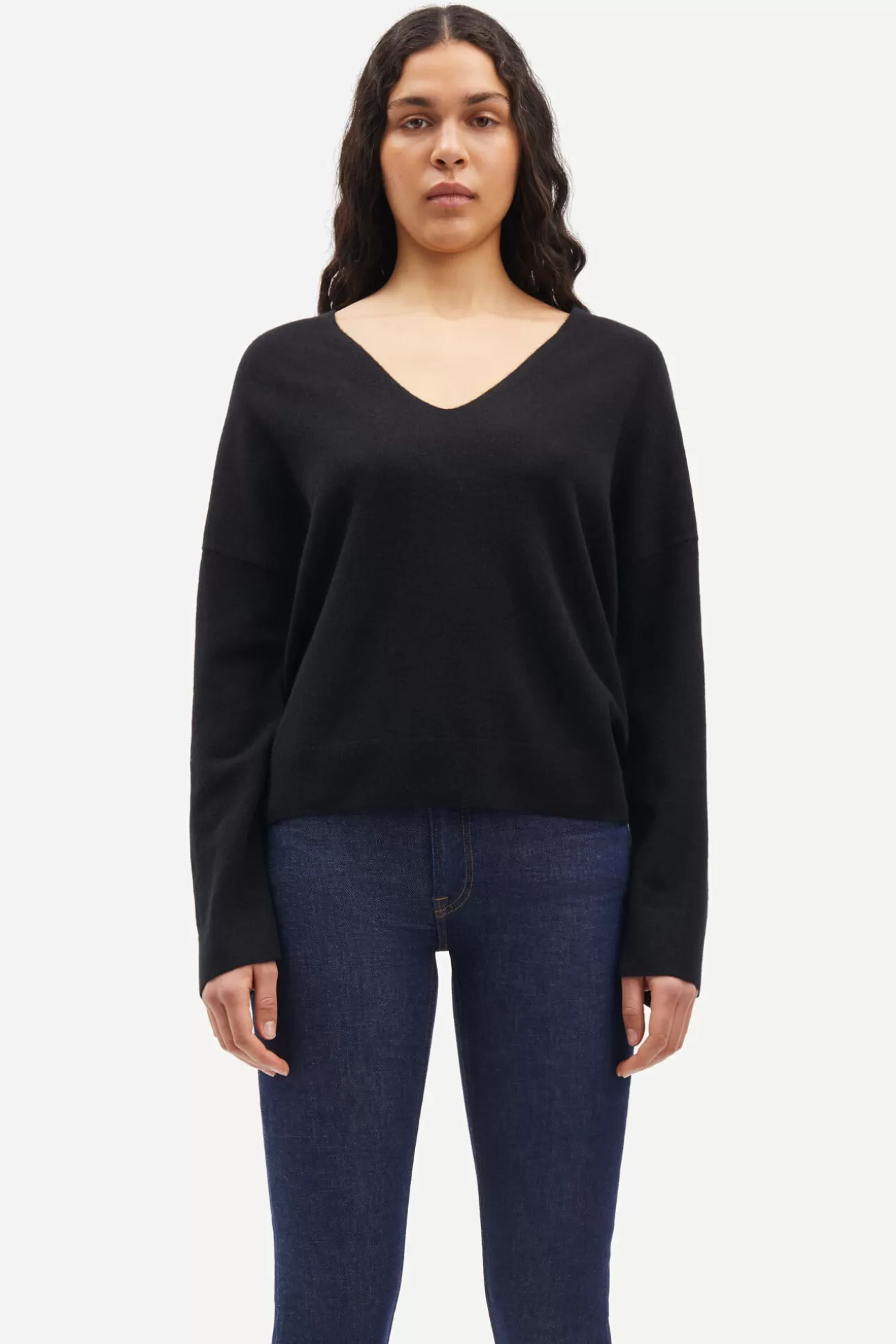 Pulls-Femme Samsøe Samsøe Nola v-n 6304 Black