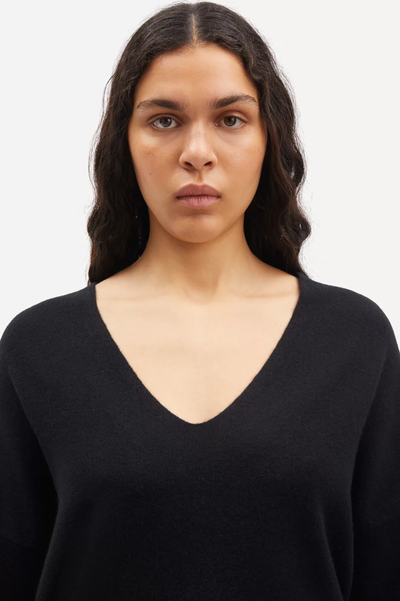 Pulls-Femme Samsøe Samsøe Nola v-n 6304 Black