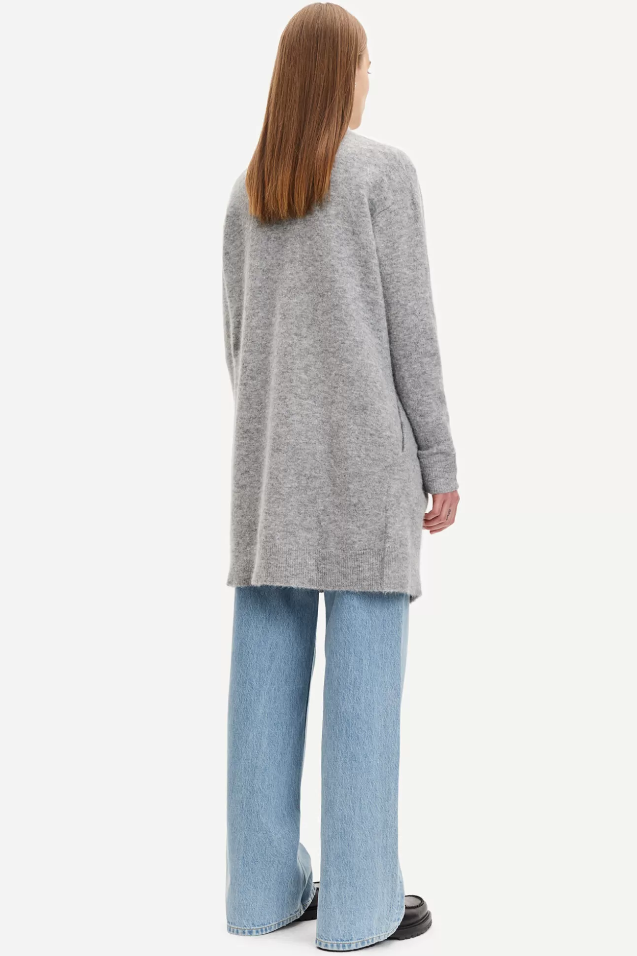 Pulls-Femme Samsøe Samsøe Nor cardigan 7355 Grey mel.