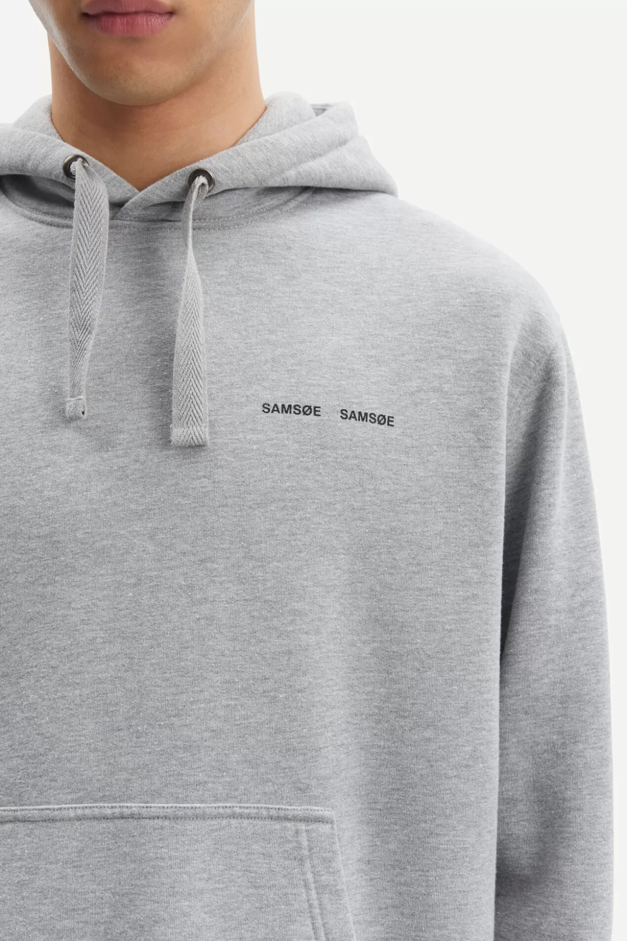 Sweats-Homme Samsøe Samsøe Norsbro hoodie 11727 Grey mel.