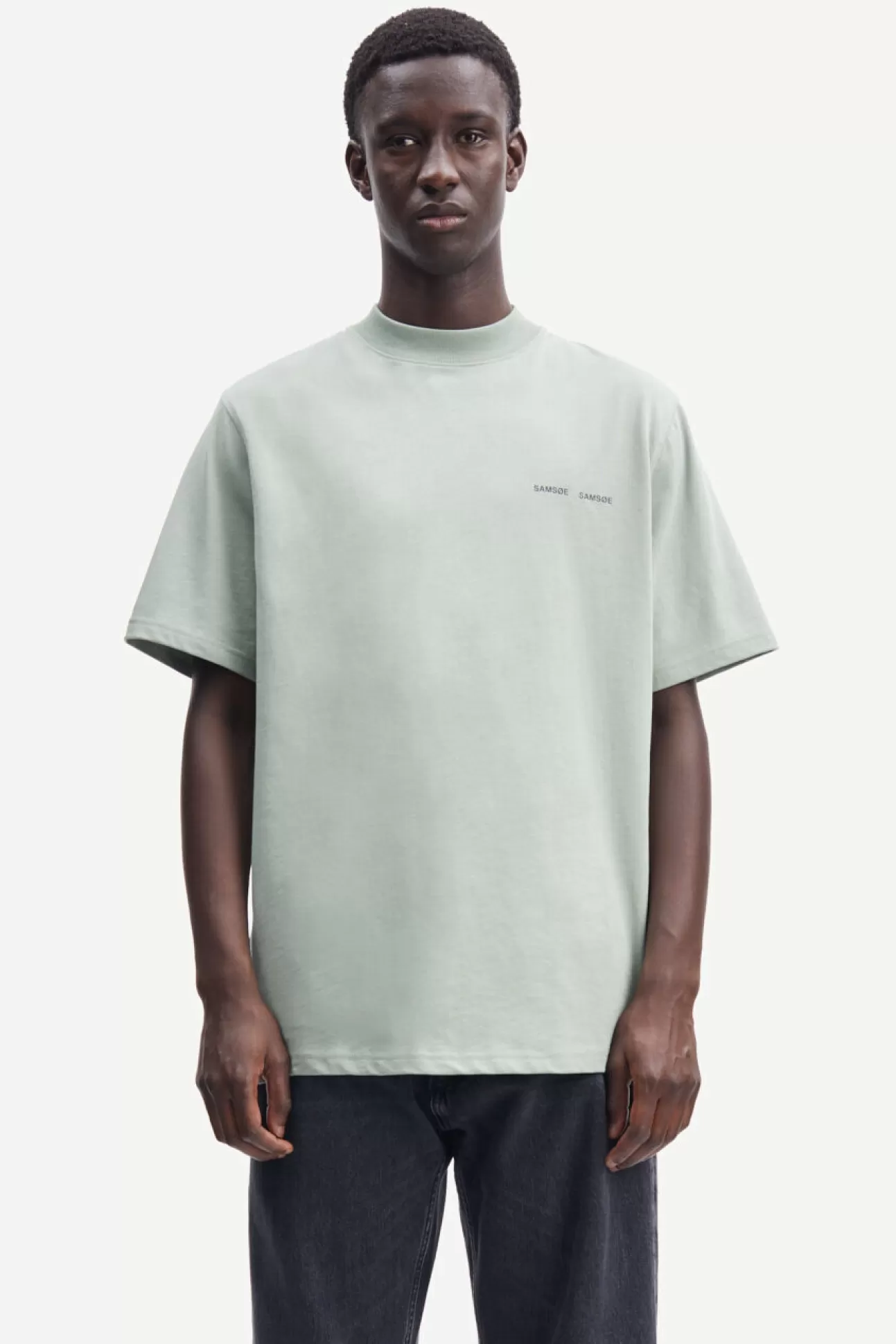 T-shirts et polos-Homme Samsøe Samsøe Norsbro t-shirt 6024 Iceberg Green