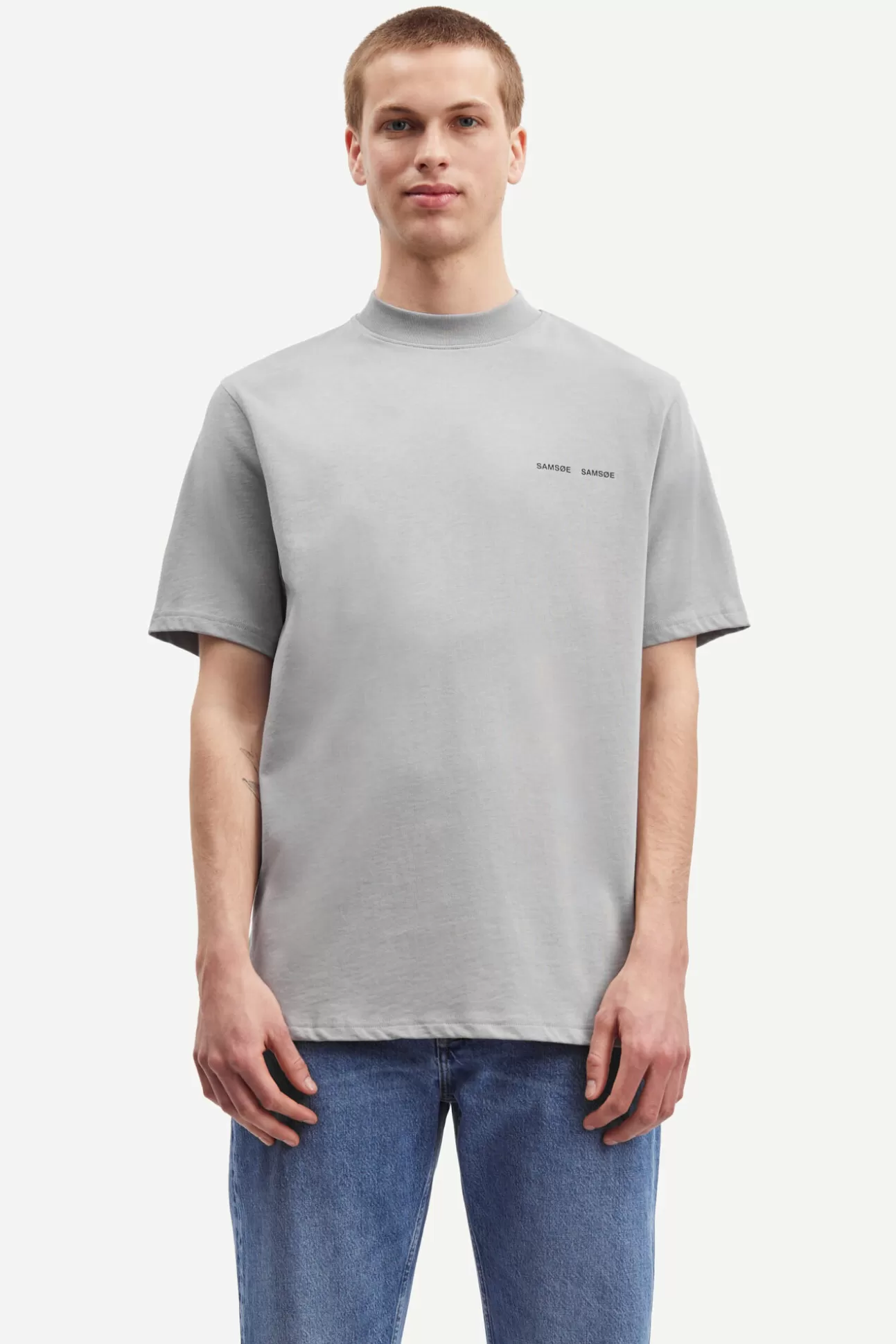 T-shirts et polos-Homme Samsøe Samsøe Norsbro t-shirt 6024 Ultimate Gray