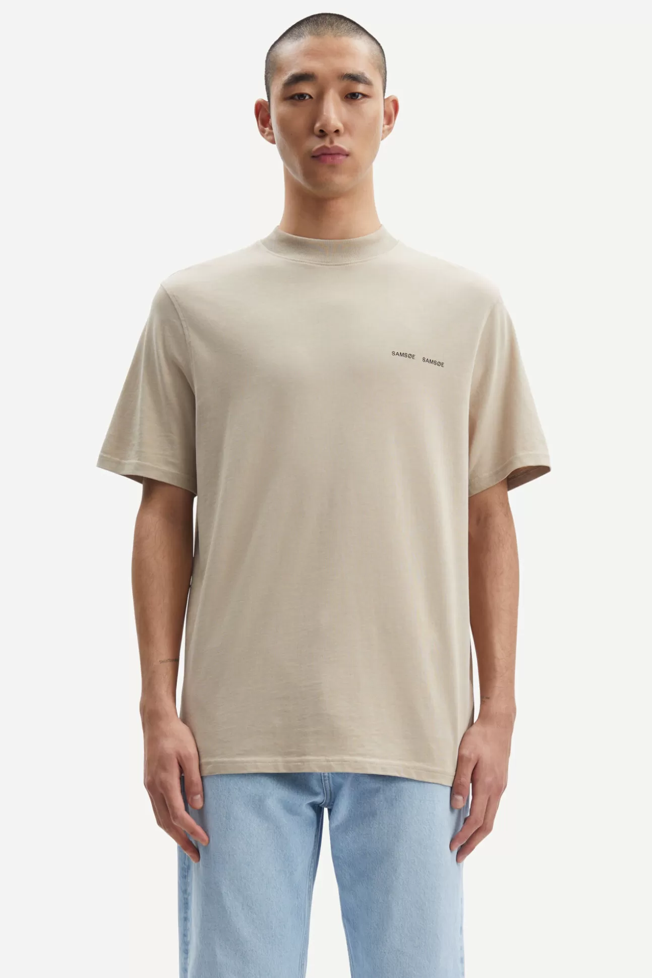 T-shirts et polos-Homme Samsøe Samsøe Norsbro t-shirt 6024 Pure Cashmere