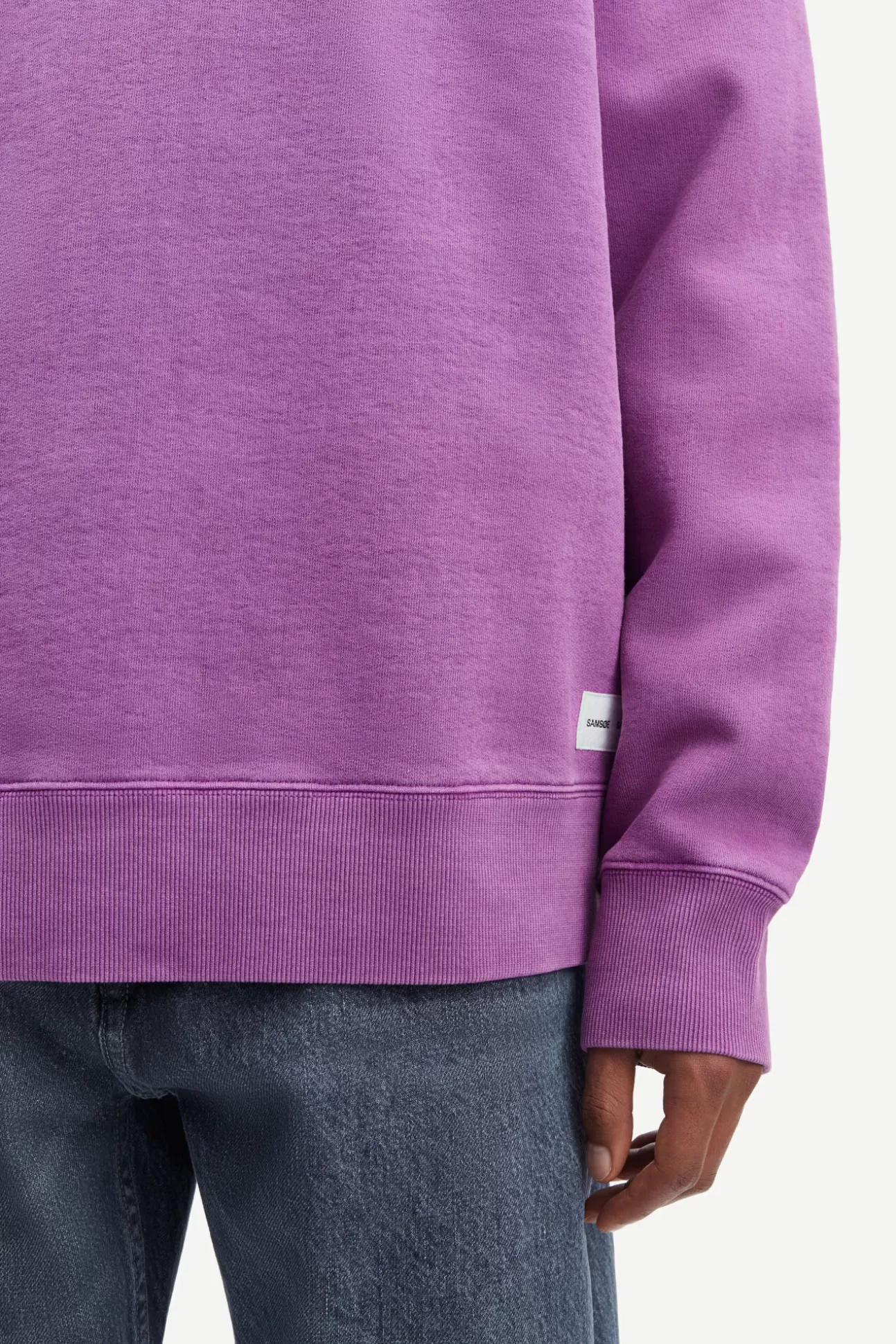 Sweats-Homme Samsøe Samsøe Pigment crew neck 14485 Sunset Purple