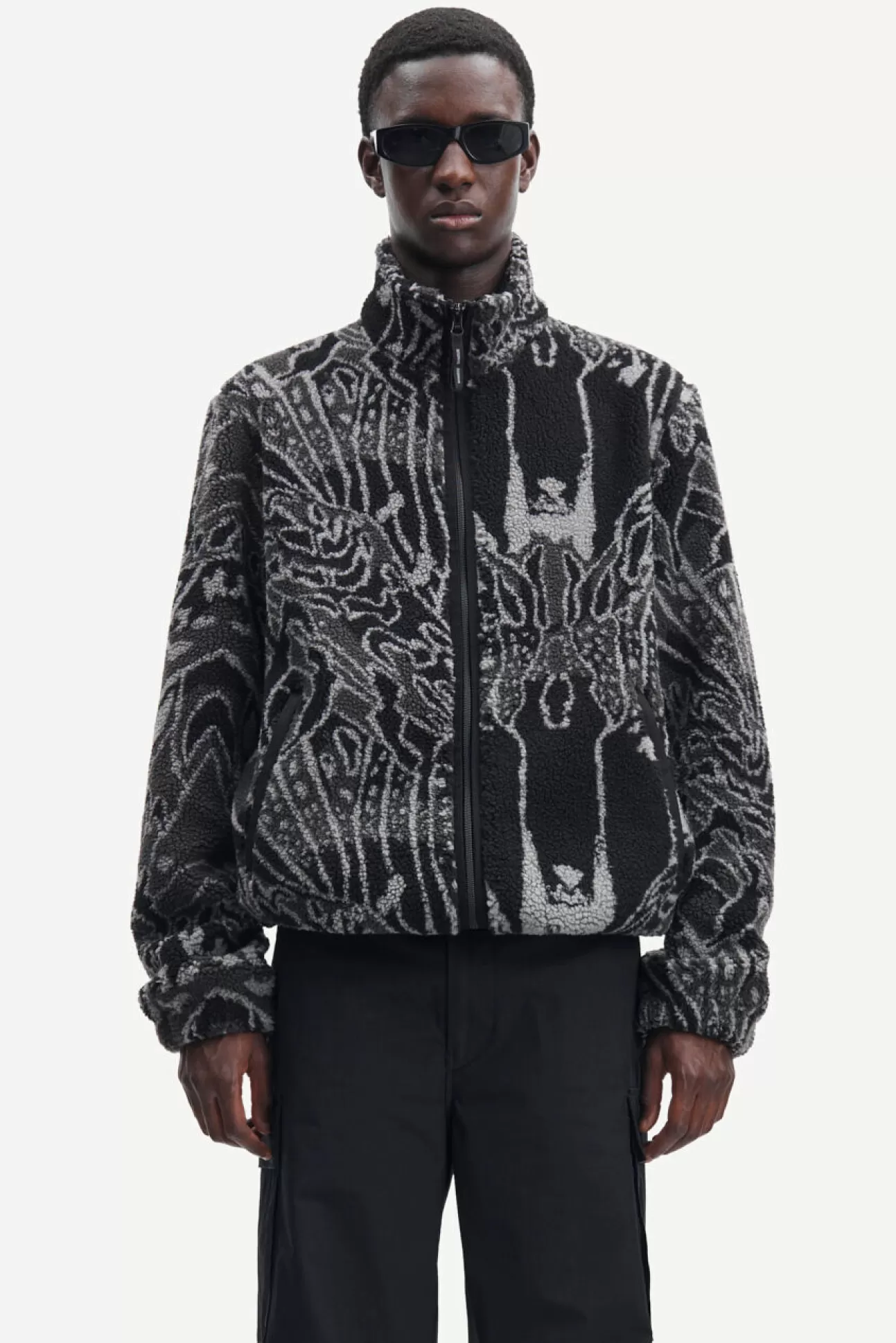 Sweats | Vestes et manteaux-Homme Samsøe Samsøe Rune full zip aop 11705 Space Vision