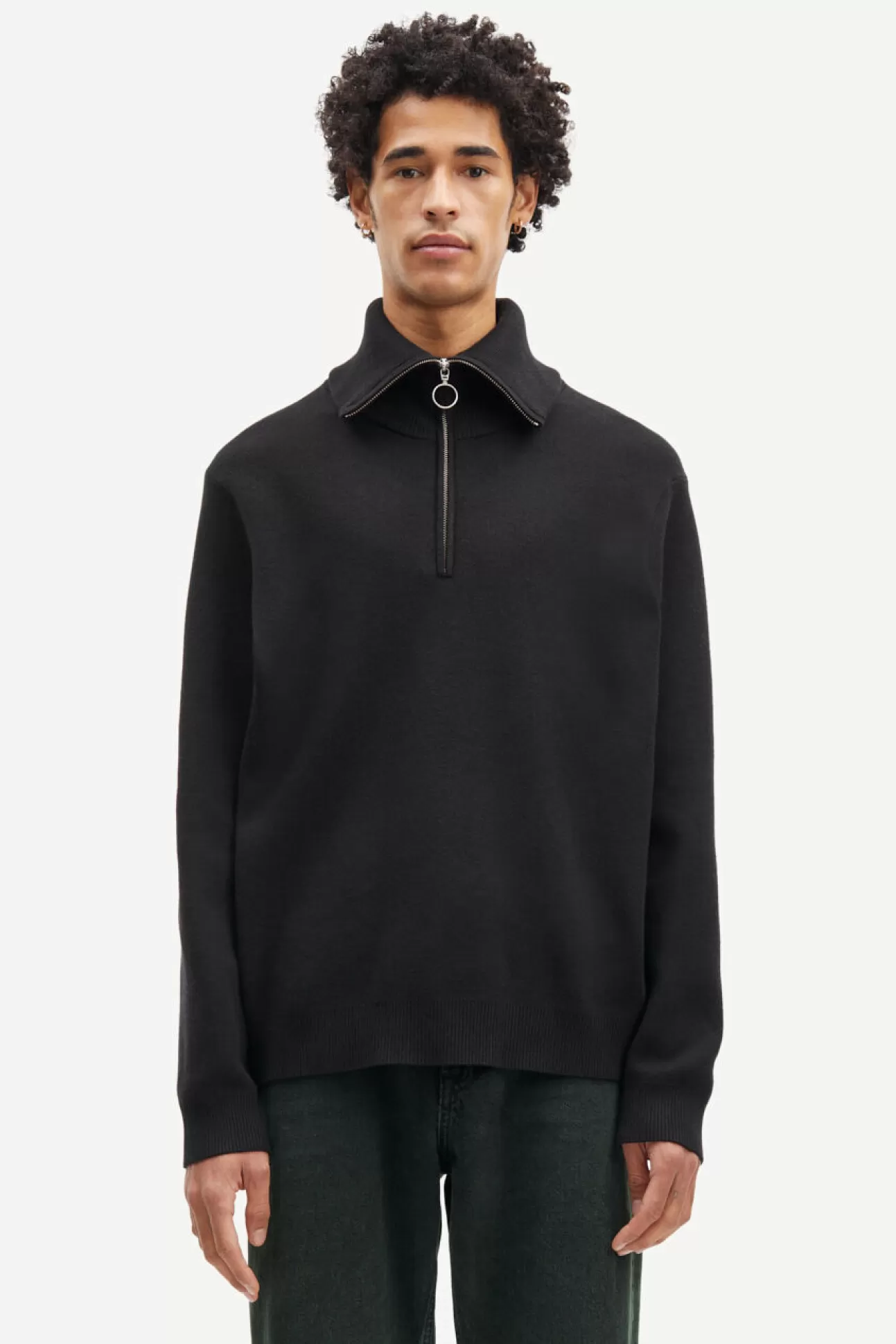 Pulls-Homme Samsøe Samsøe Ryder half zip 10490 Black