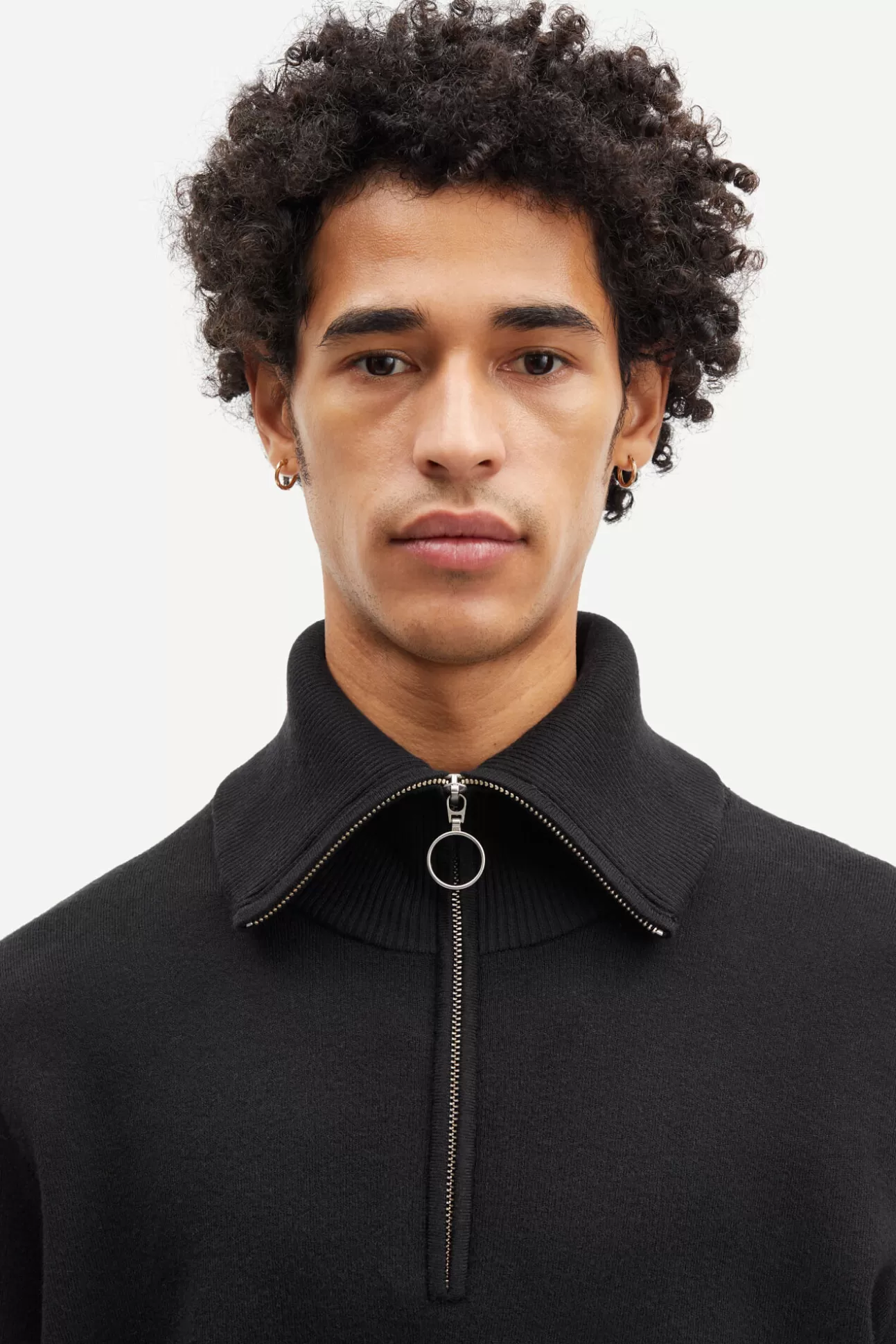 Pulls-Homme Samsøe Samsøe Ryder half zip 10490 Black