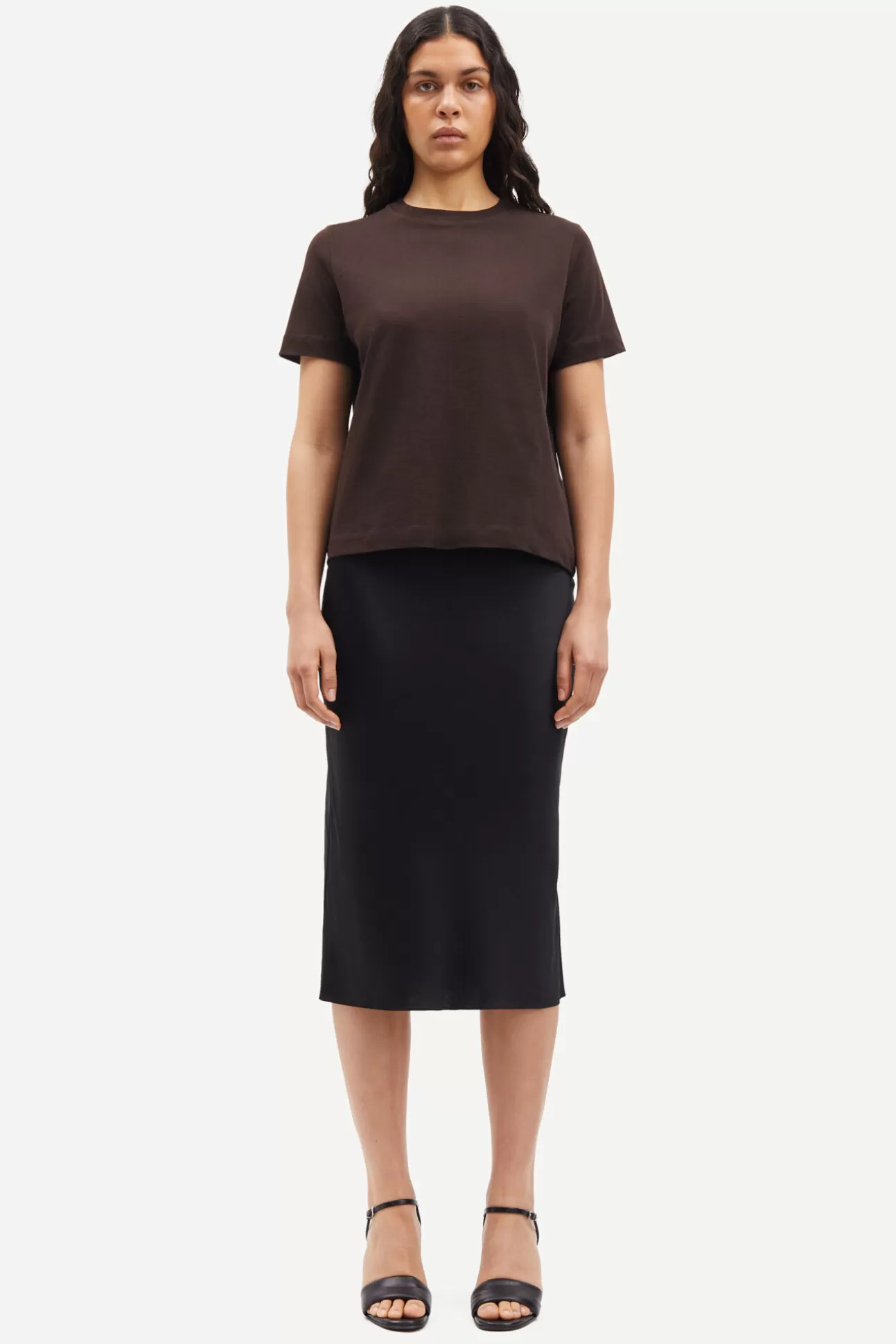 Shorts et jupes-Femme Samsøe Samsøe Saagneta skirt 14905 Black