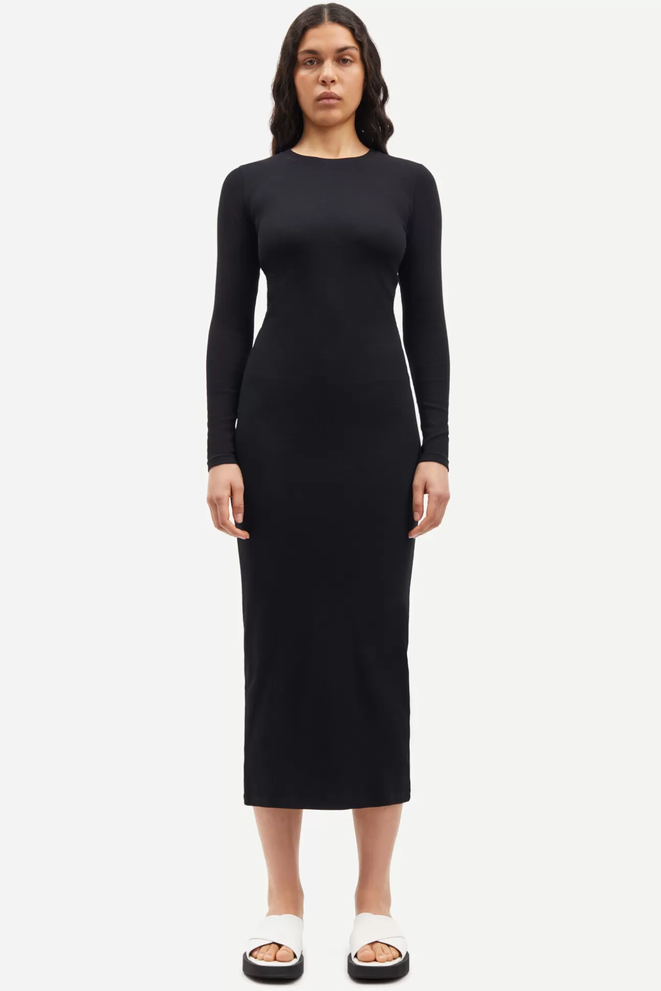 Robes et combinaisons-Femme Samsøe Samsøe Saalexa midi dress 7542 Black