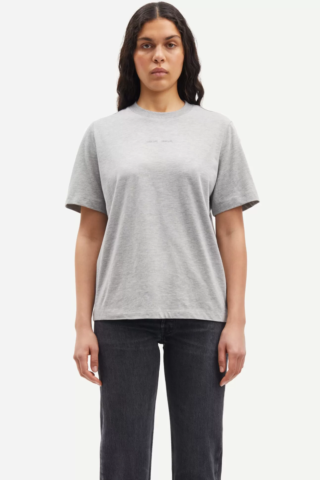 T-shirts et hauts-Femme Samsøe Samsøe Sadalila t-shirt 10379 Grey mel.