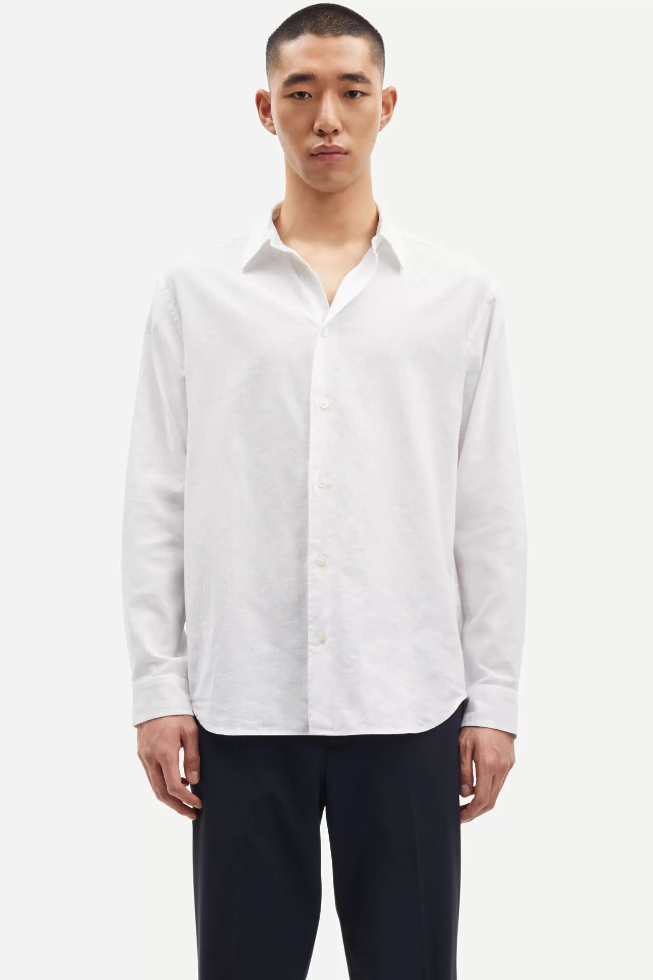 Chemises-Homme Samsøe Samsøe Sadamon X shirt 6971 WHITE