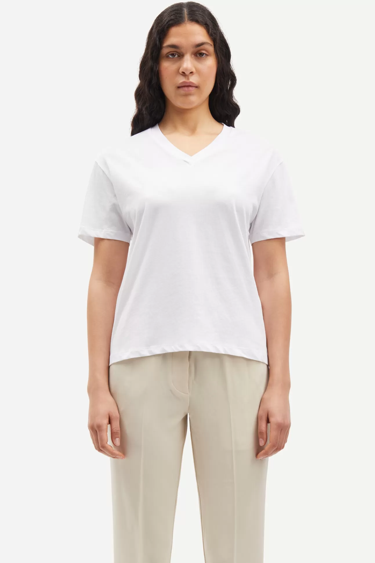 T-shirts et hauts-Femme Samsøe Samsøe Saeli t-shirt 205 WHITE