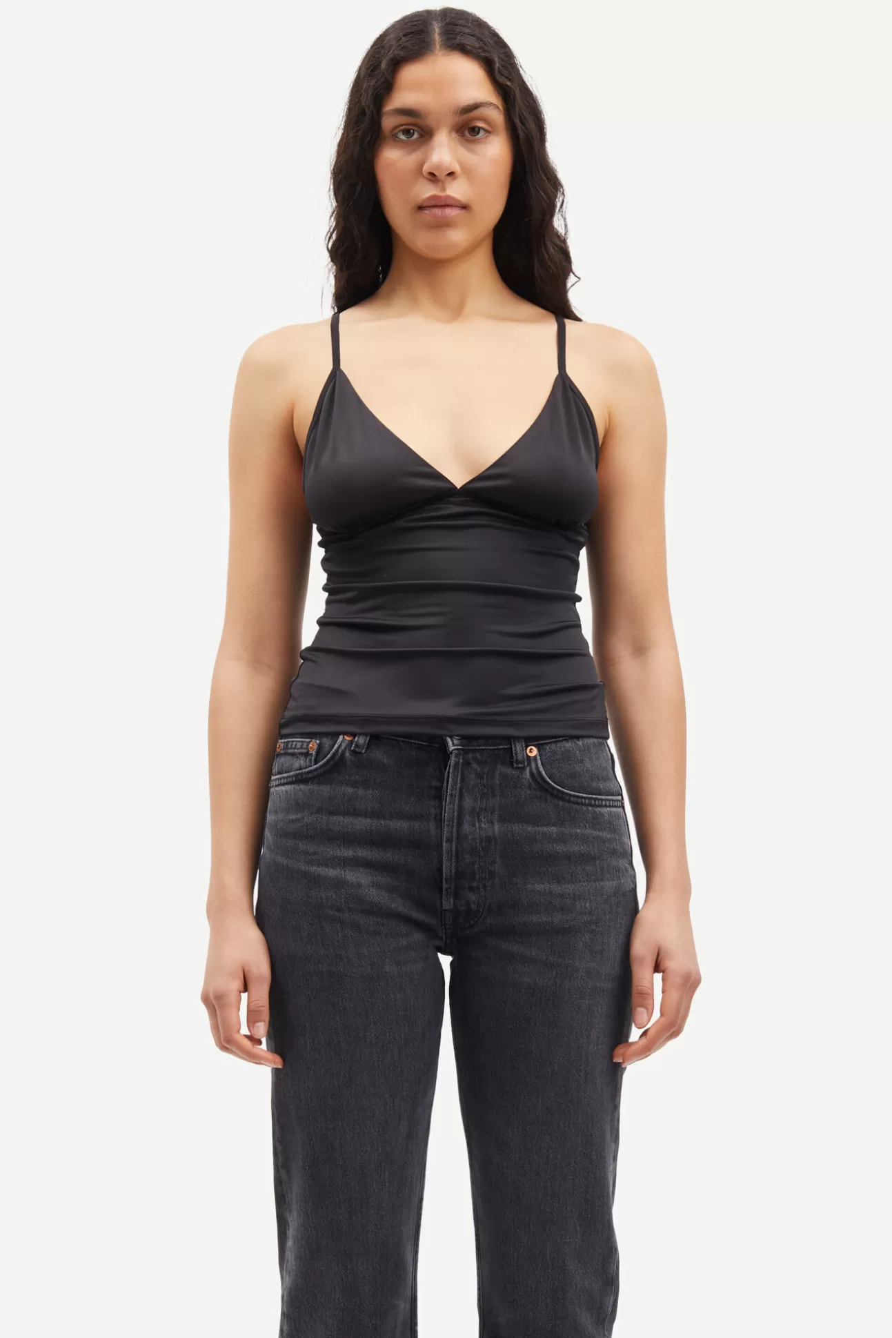 T-shirts et hauts-Femme Samsøe Samsøe Safaye strap top 15081 Black