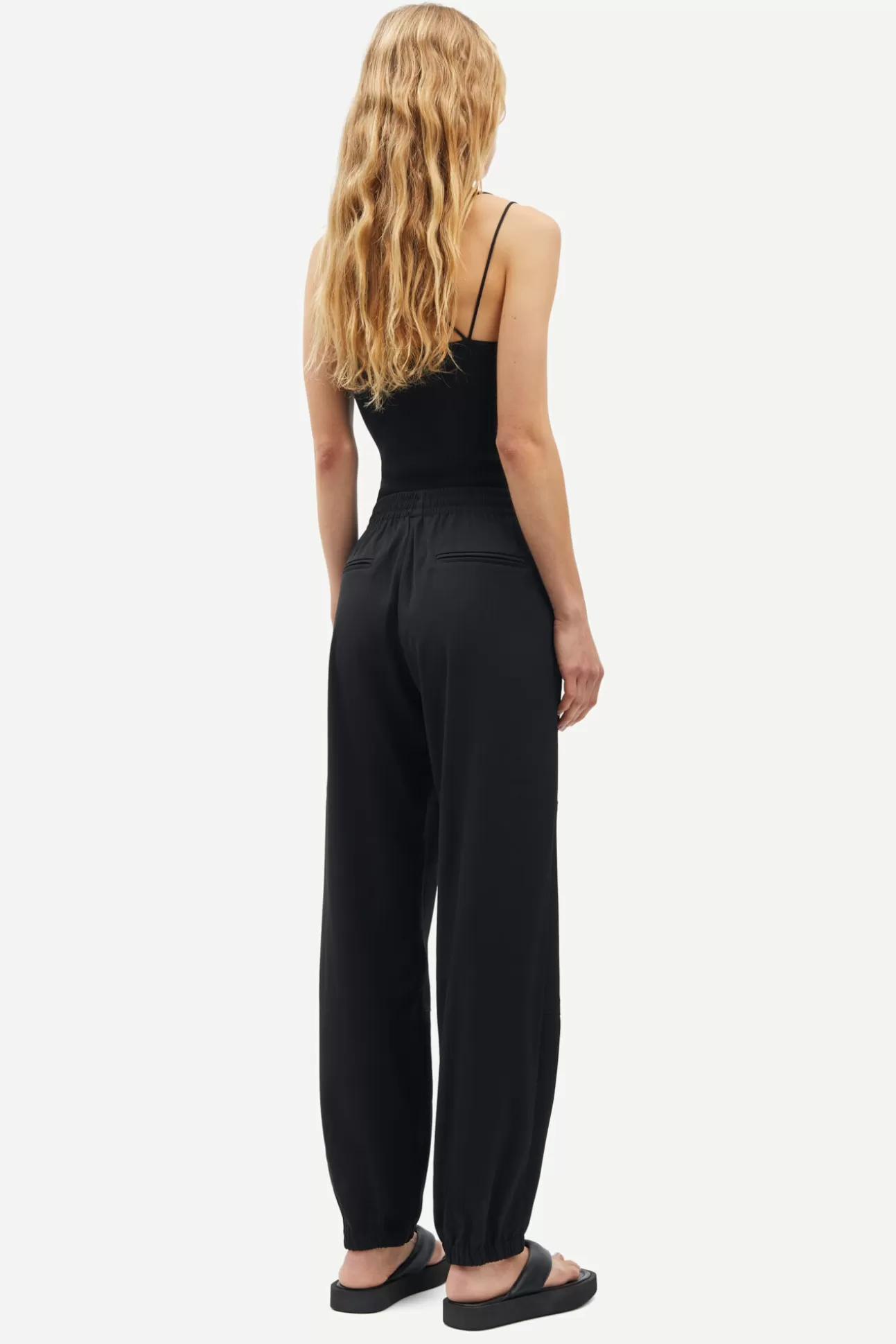 Pantalons-Femme Samsøe Samsøe Sagiramo trousers 14635 Black