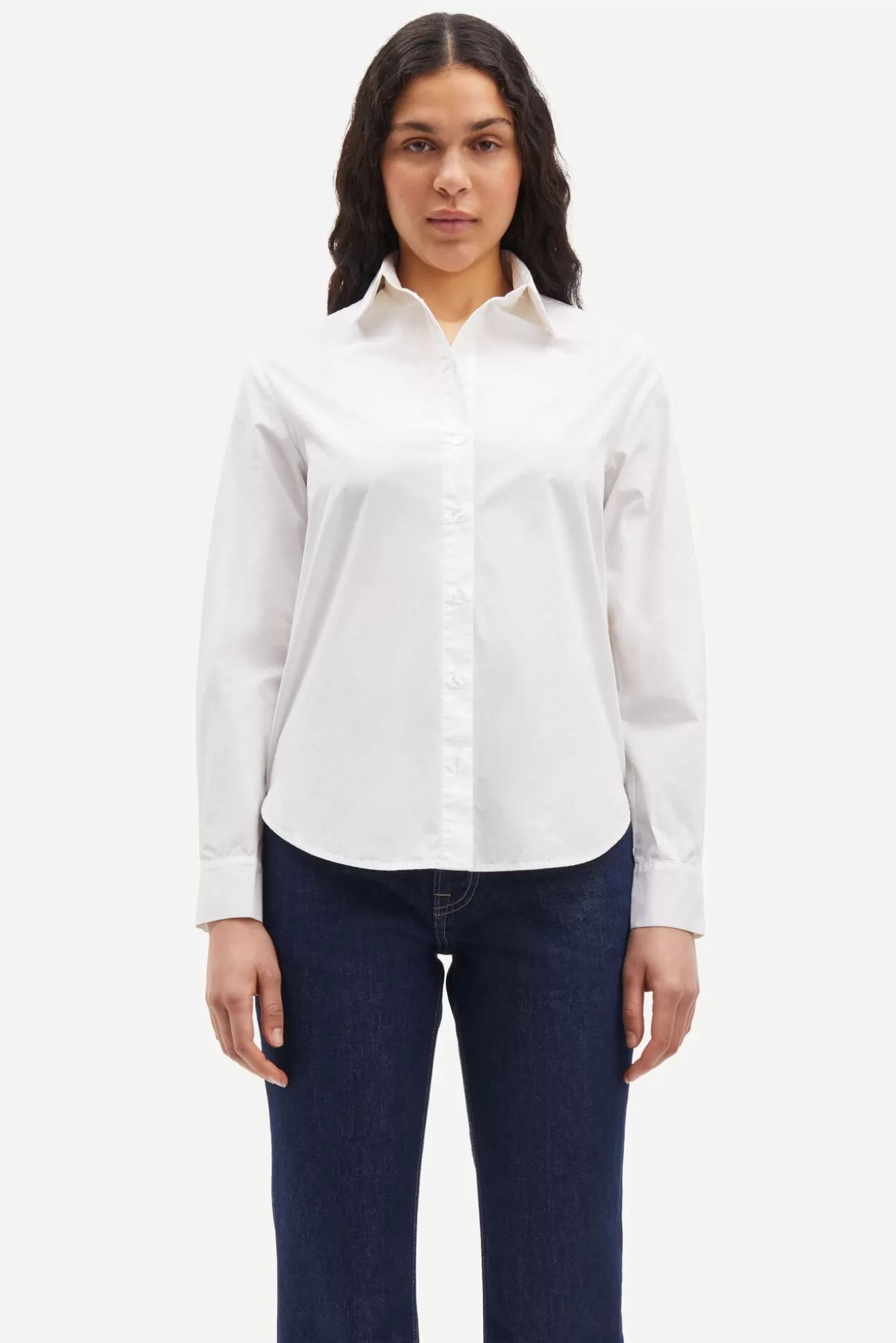 Chemises et chemisiers-Femme Samsøe Samsøe Samadisoni shirt 15090 WHITE