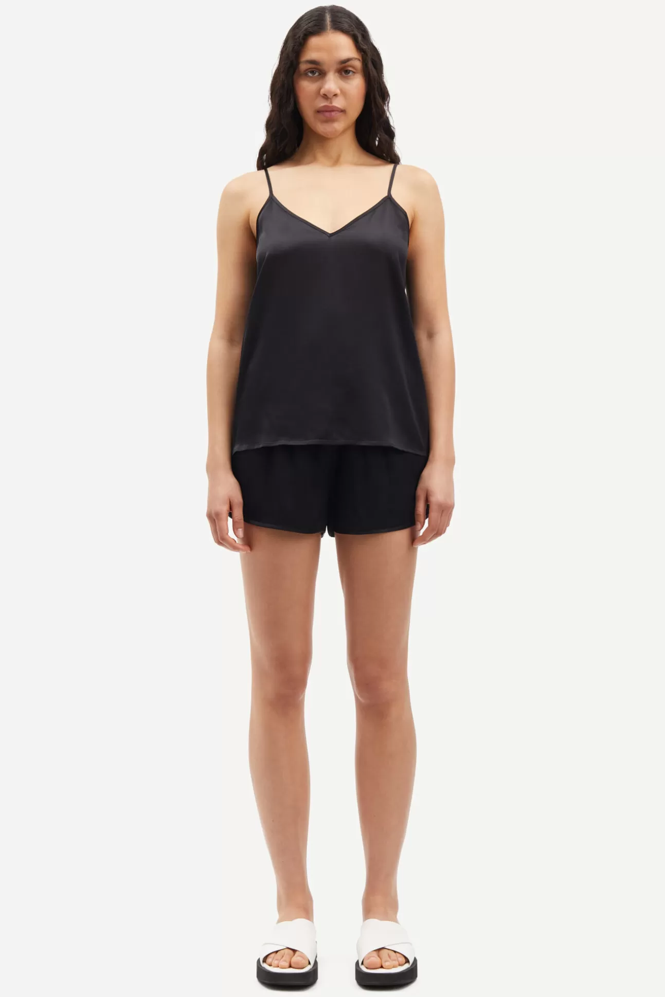 Ensembles assortis | Shorts et jupes | Loungewear-Femme Samsøe Samsøe Samanon shorts 14905 Black