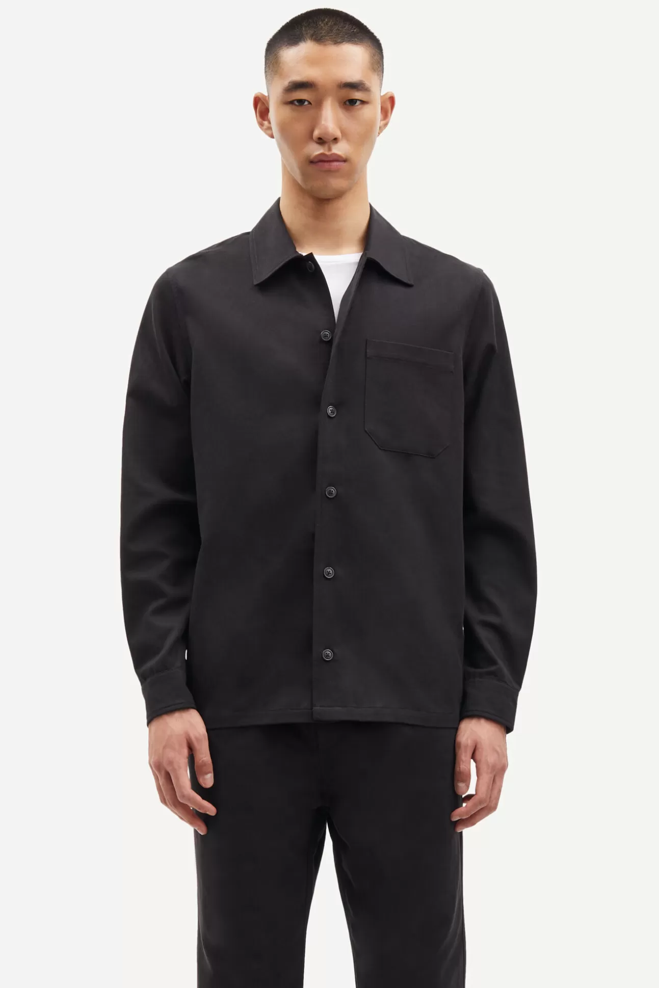 Chemises-Homme Samsøe Samsøe Sataka JC overshirt 13208 Black