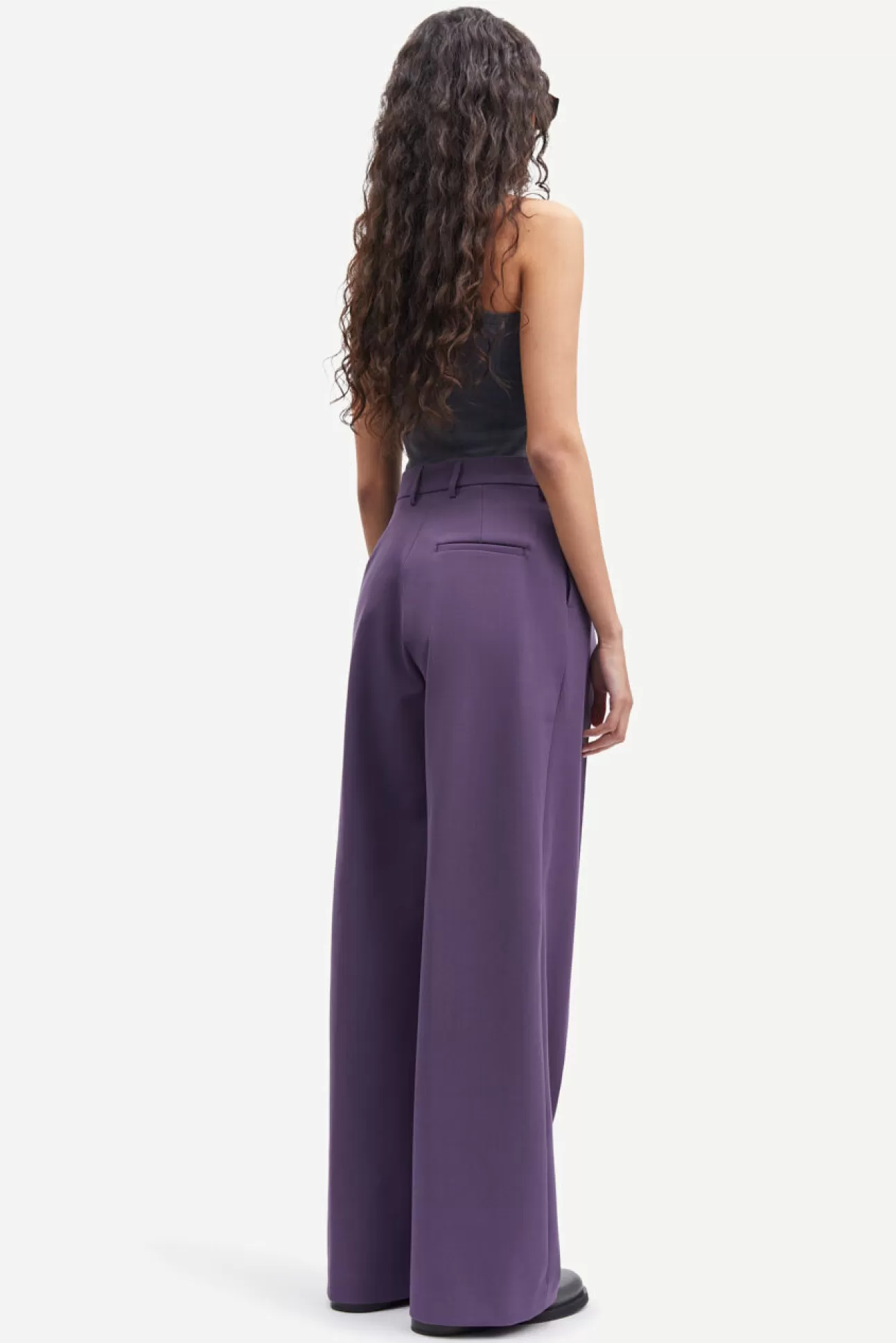 Ensembles assortis | Pantalons-Femme Samsøe Samsøe Selena Trousers 14890 Sweet Grape