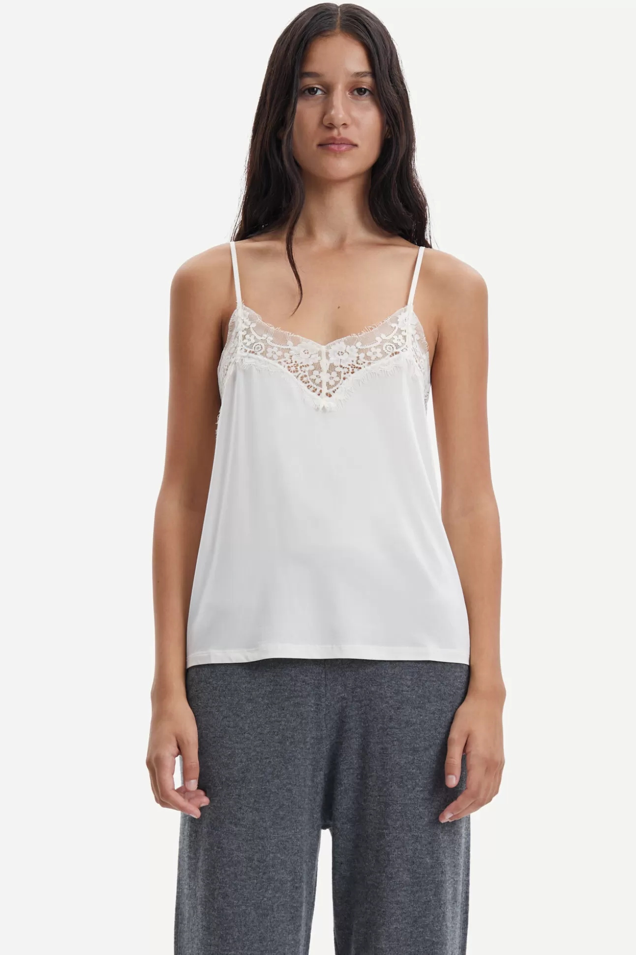 T-shirts et hauts-Femme Samsøe Samsøe Slip top 6202 CLEAR CREAM