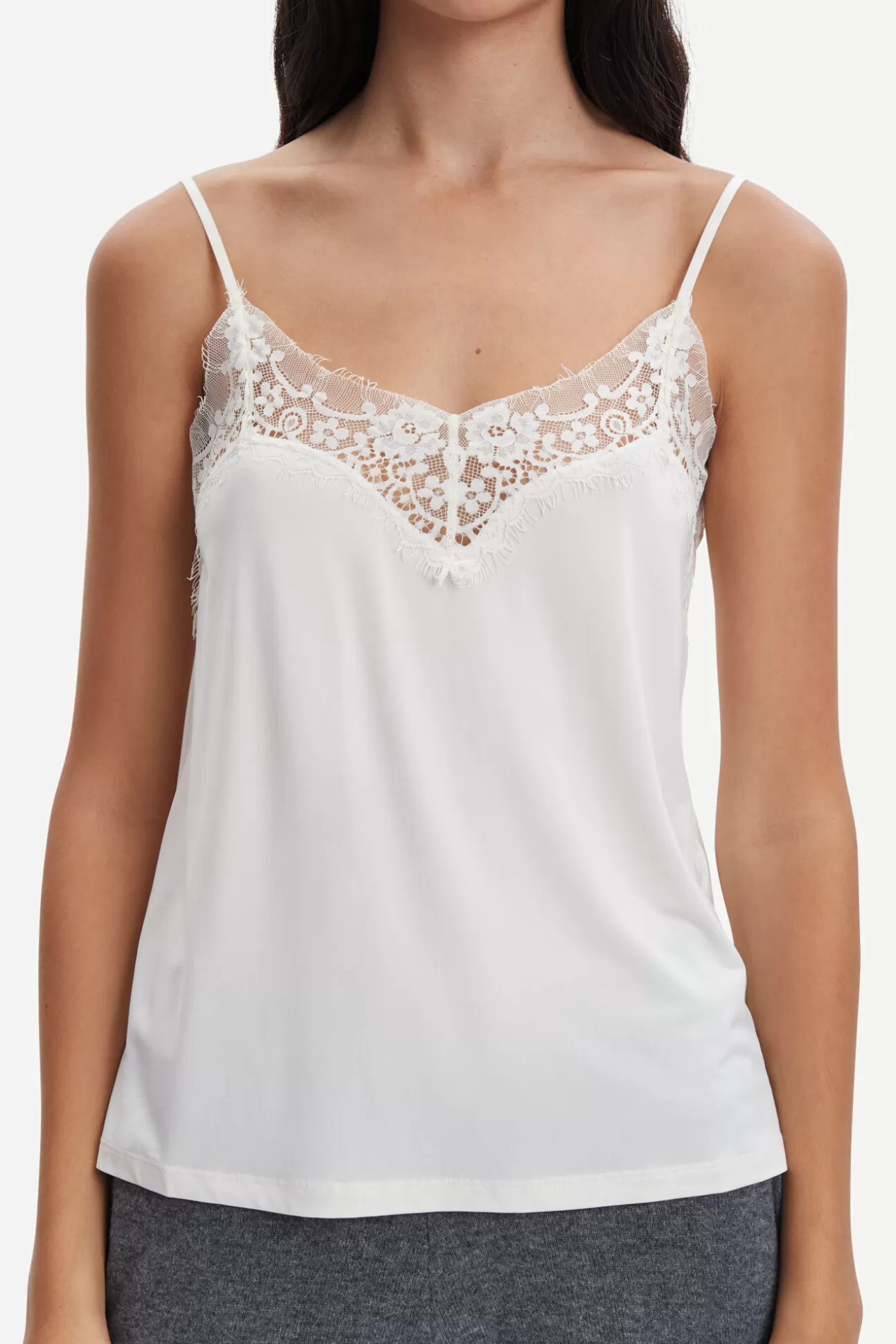 T-shirts et hauts-Femme Samsøe Samsøe Slip top 6202 CLEAR CREAM