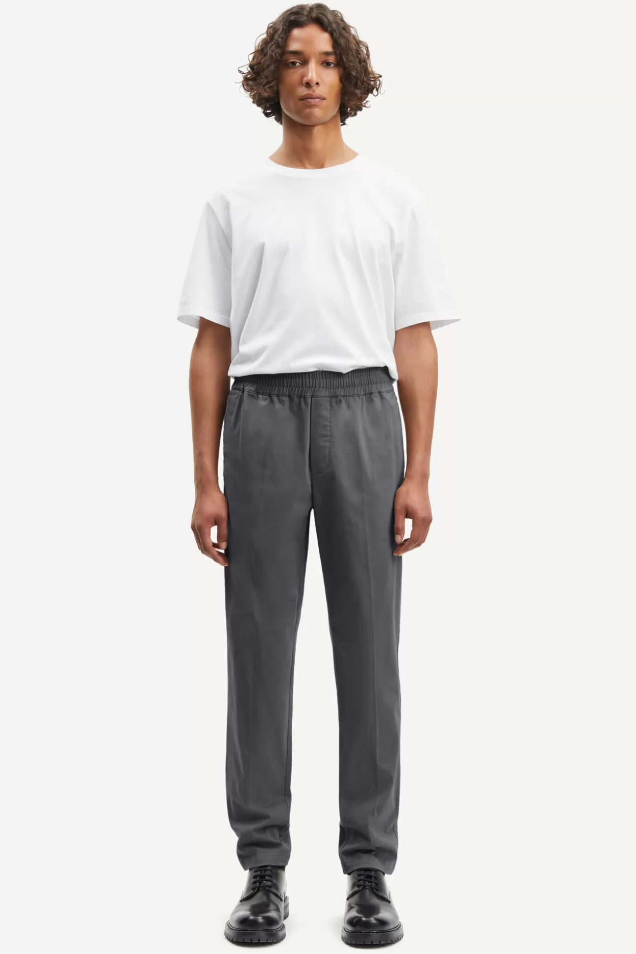 Pantalons-Homme Samsøe Samsøe Smithy trousers 10821 Volcanic Ash