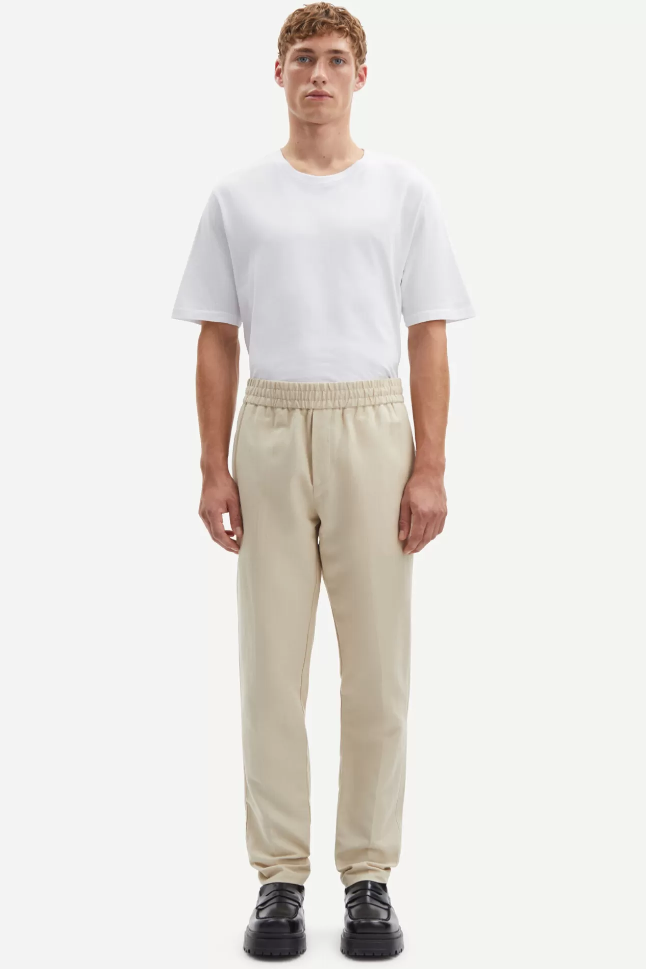 Pantalons-Homme Samsøe Samsøe Smithy trousers 10931 Pure Cashmere