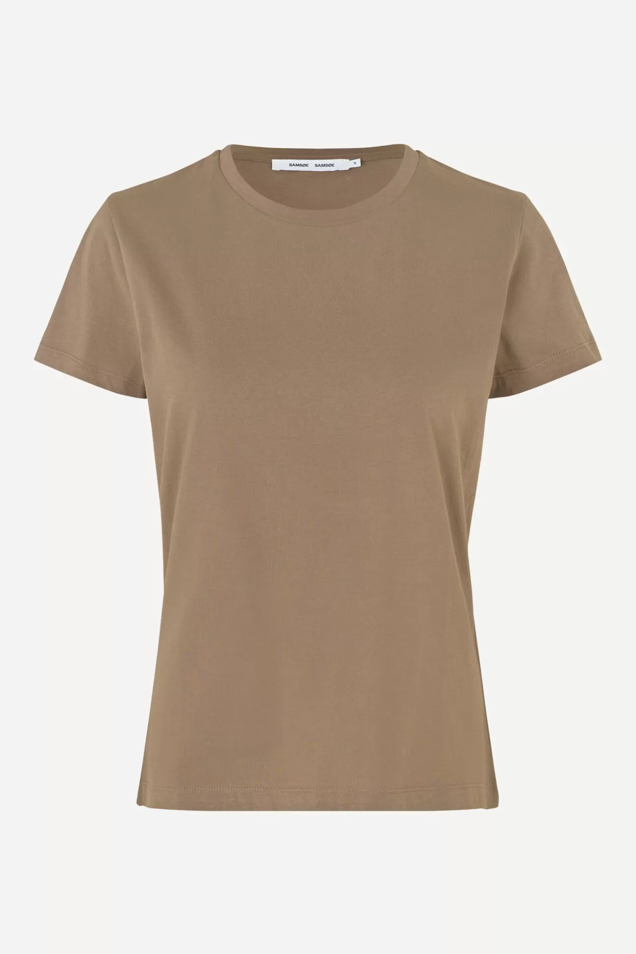 T-shirts et hauts-Femme Samsøe Samsøe Solly tee solid 205 CHOCOLATE CHIP