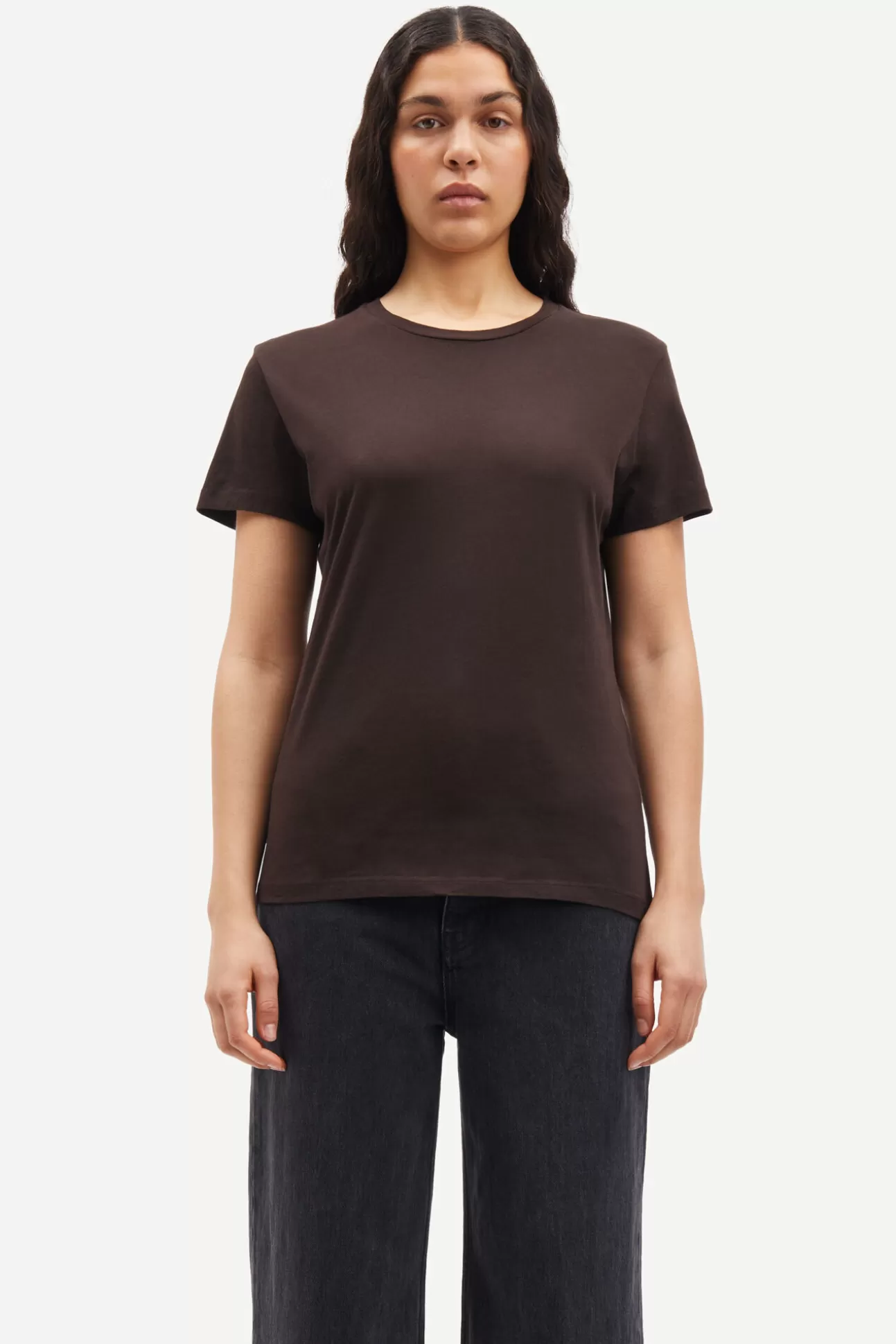 T-shirts et hauts-Femme Samsøe Samsøe Solly tee solid 205 Mole'