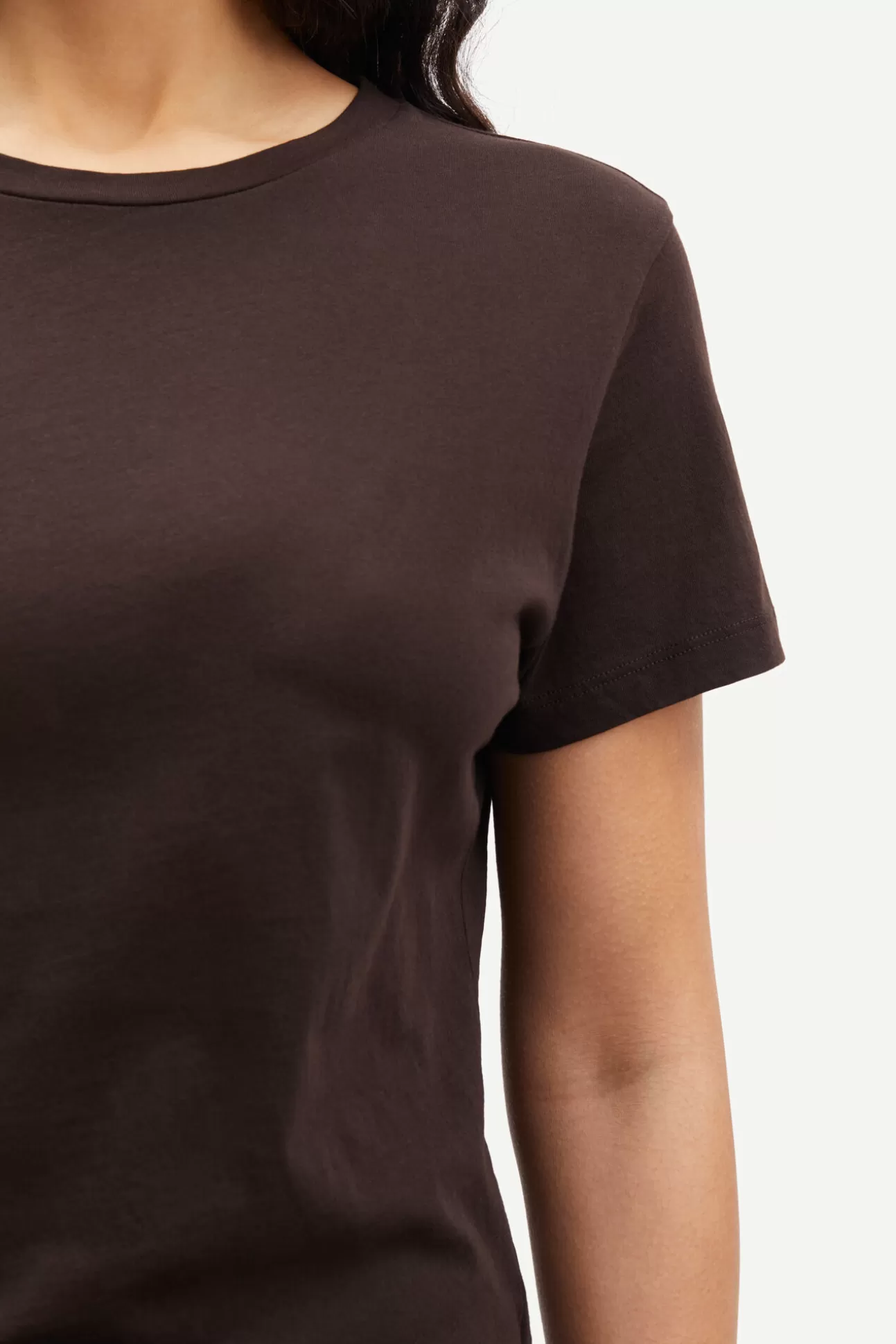 T-shirts et hauts-Femme Samsøe Samsøe Solly tee solid 205 Mole'