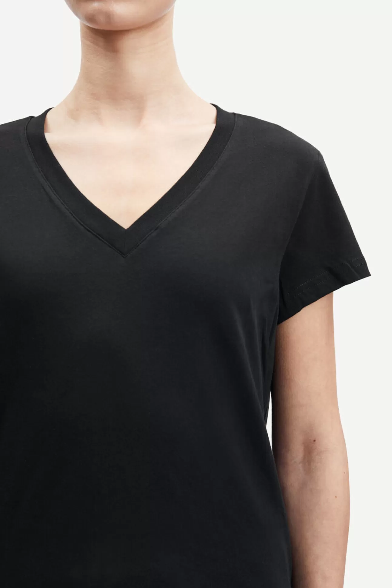 T-shirts et hauts-Femme Samsøe Samsøe Solly v-n t-shirt 205 Black