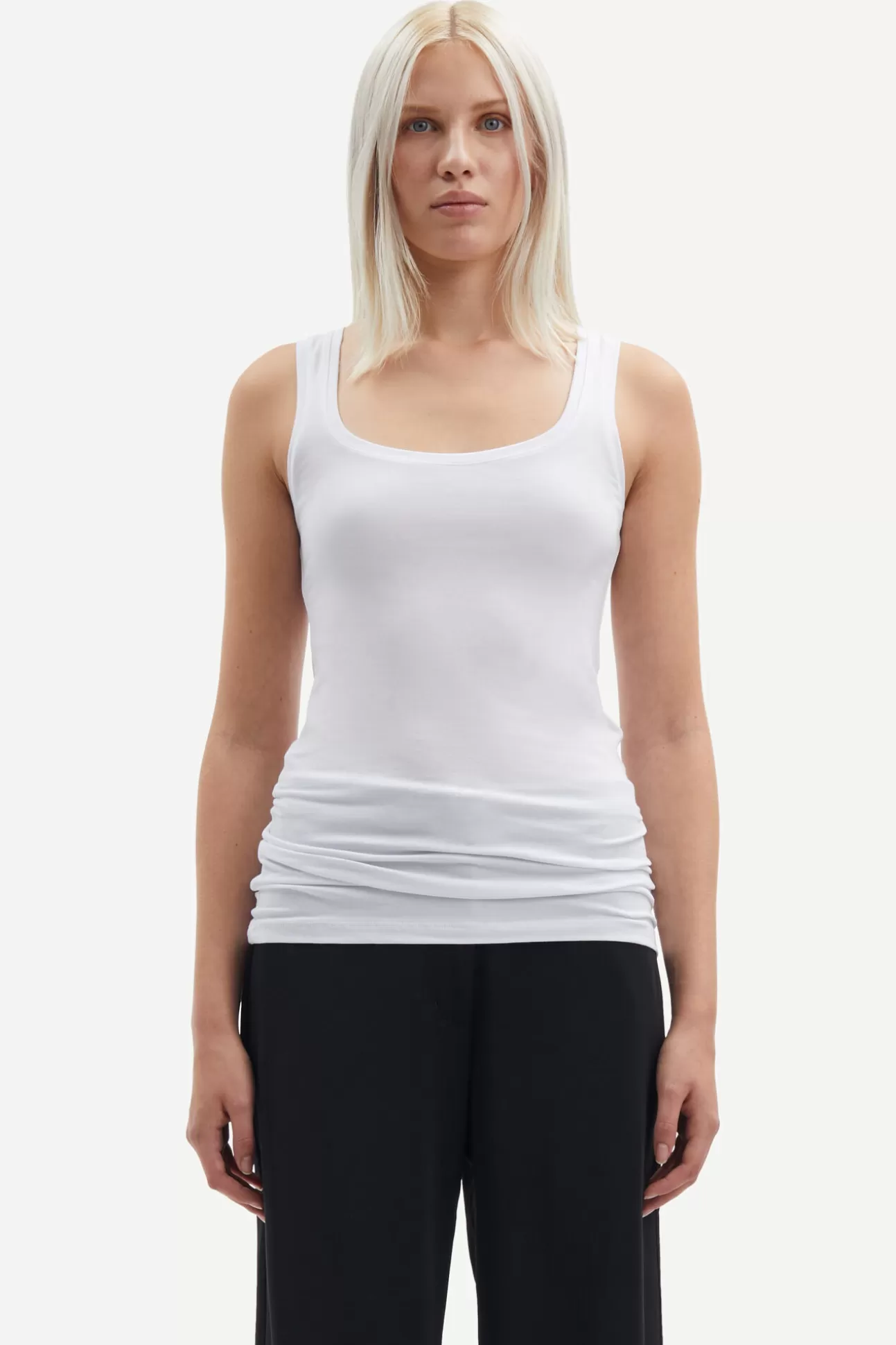 T-shirts et hauts-Femme Samsøe Samsøe Sue solid 265 WHITE