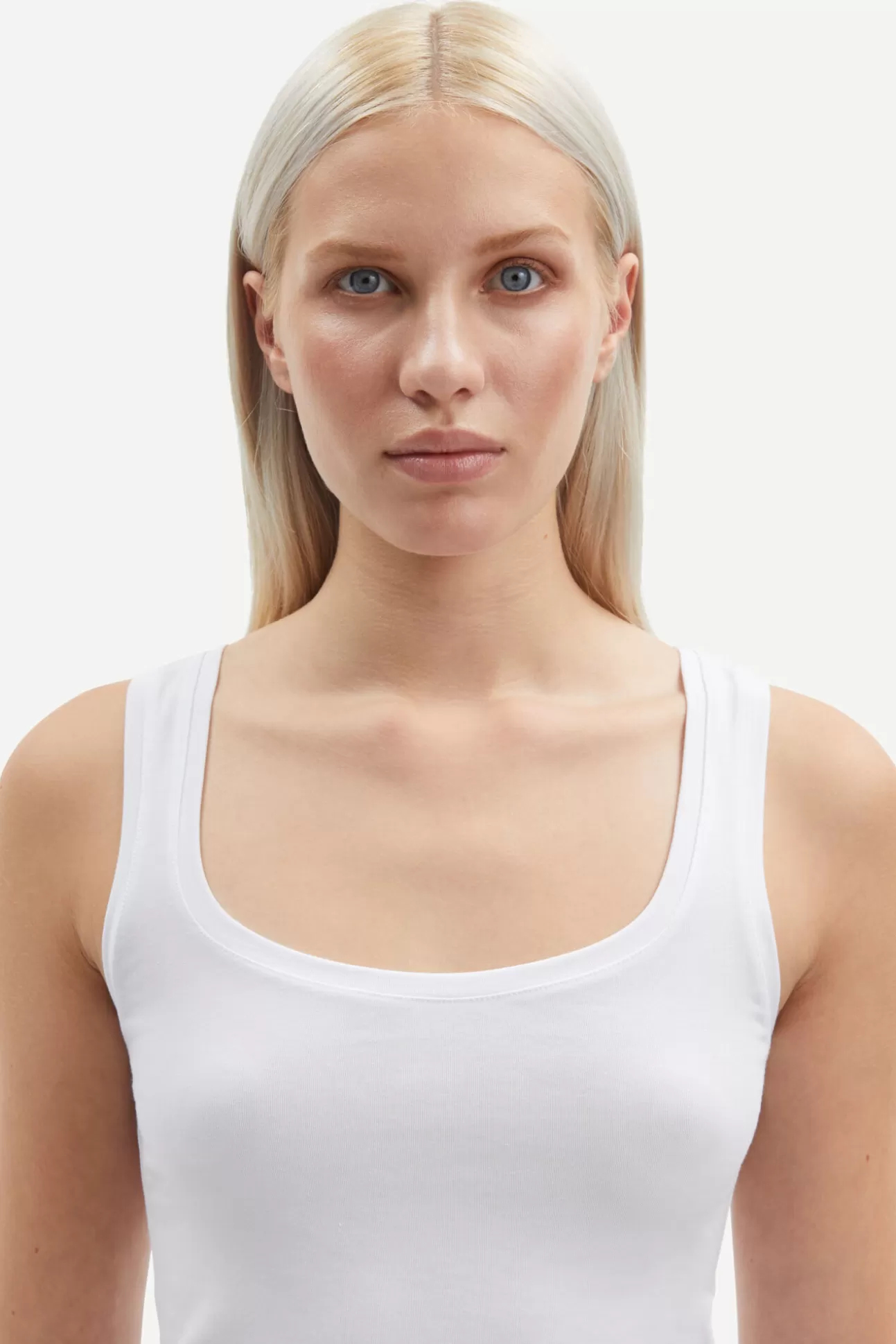 T-shirts et hauts-Femme Samsøe Samsøe Sue solid 265 WHITE